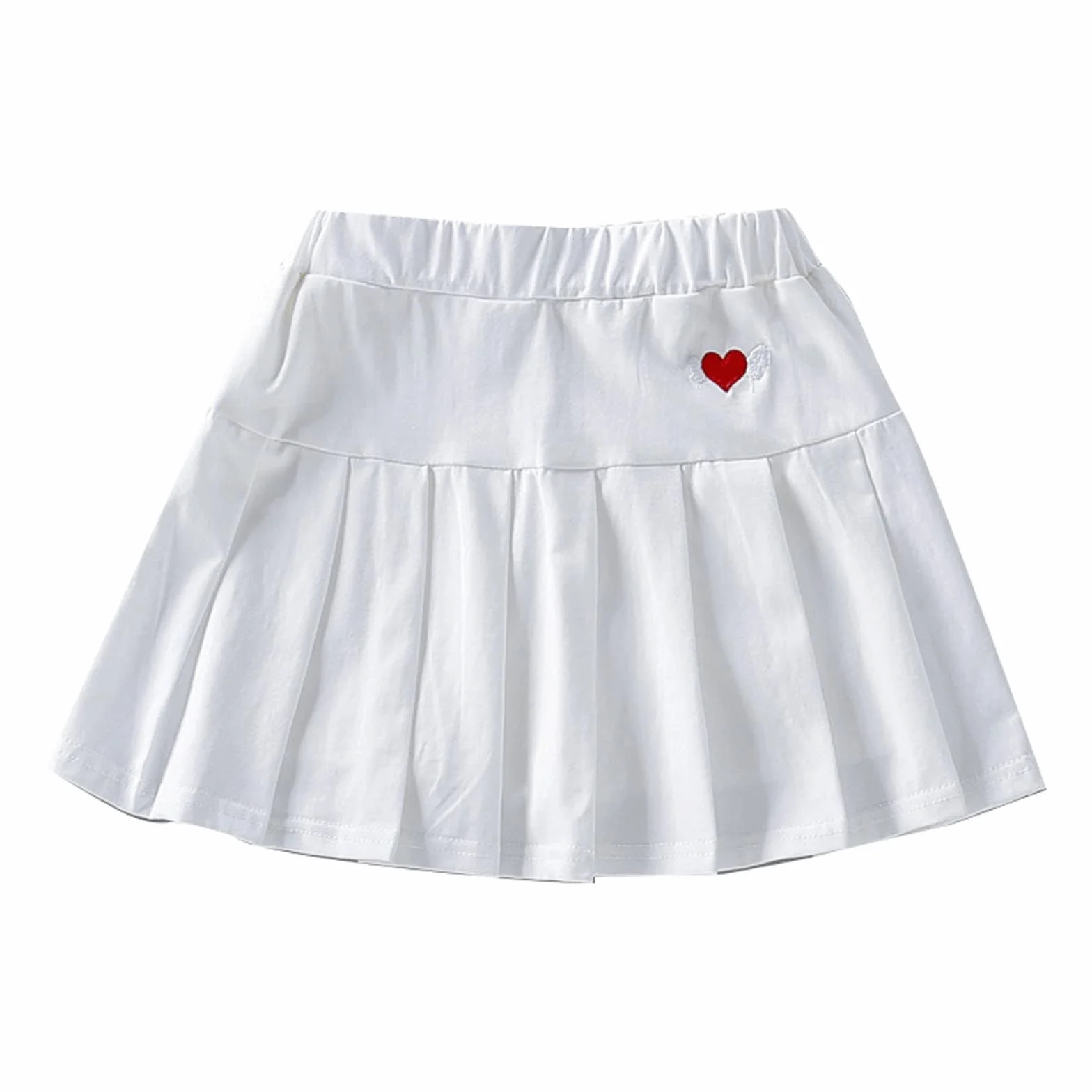 Gonna da donna in velluto a coste per bambini, a svasata, pieghettata, blu scuro