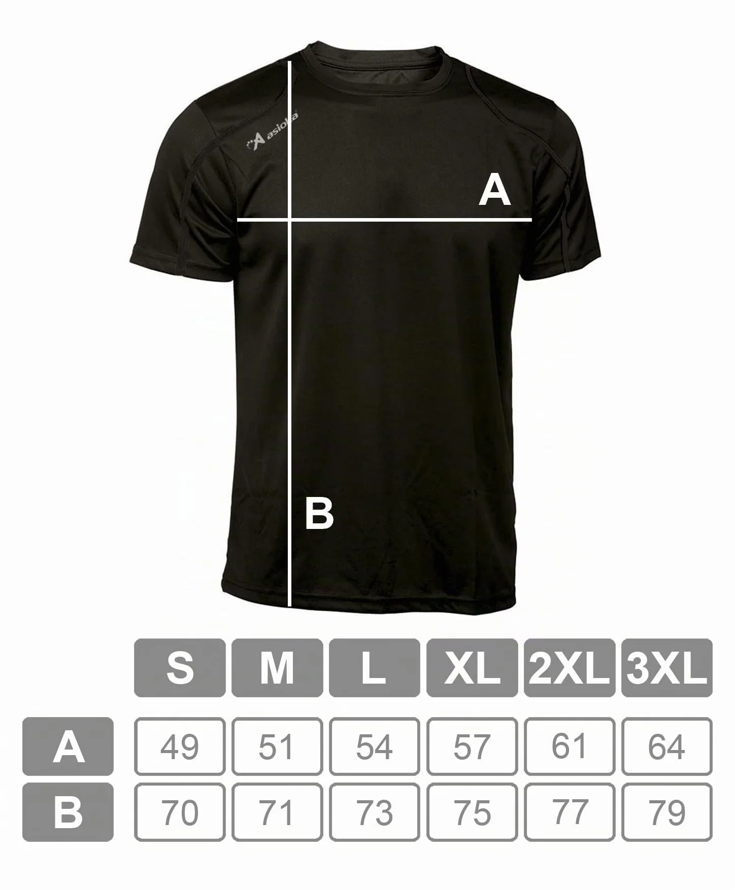 Asioka 75/09 Maglietta a maniche corte unisex adulto