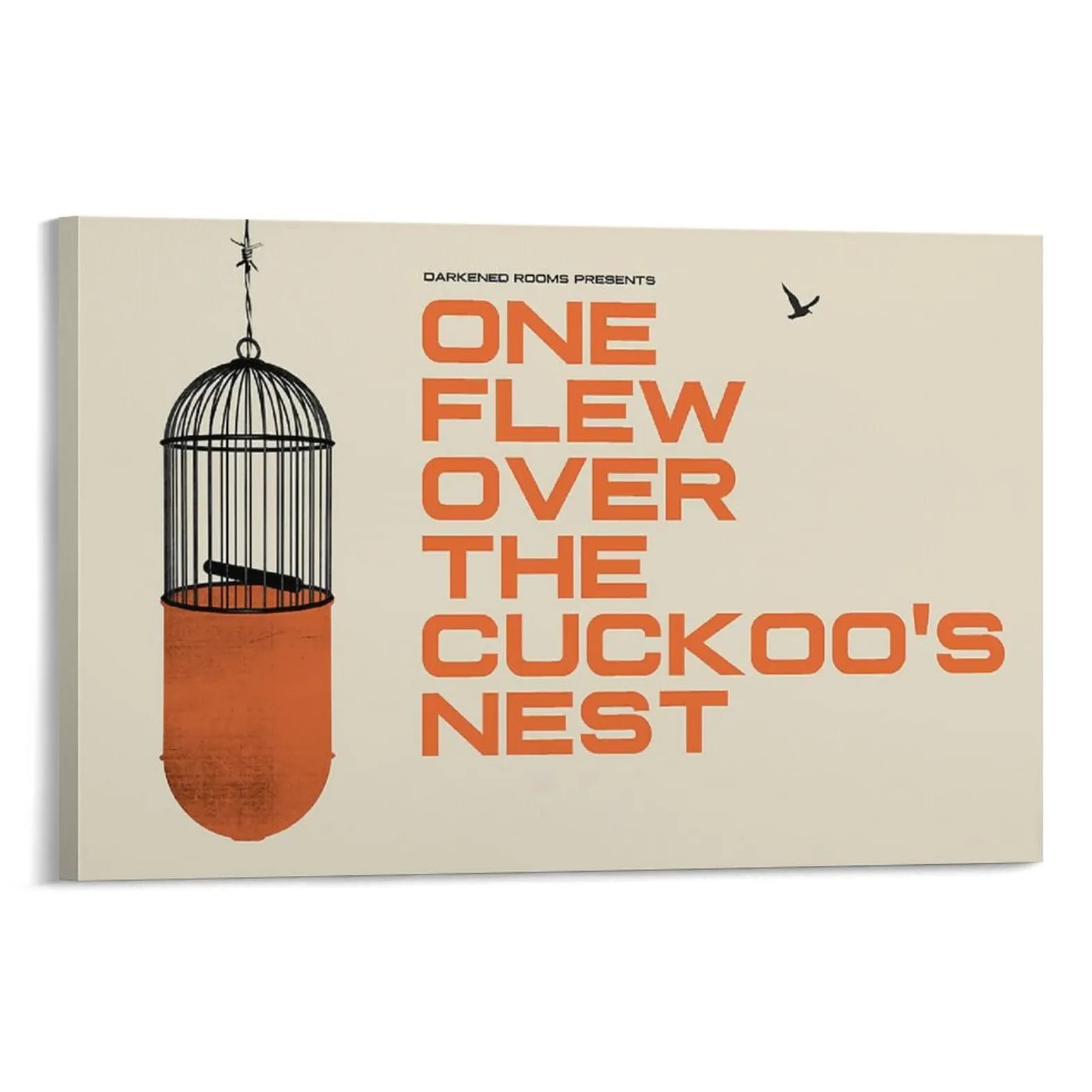 Poster di film commedia classica One Flew Over The Cuckoos Nest, decorazione da parete, per soggiorno, camera da letto, 50 x 75 cm