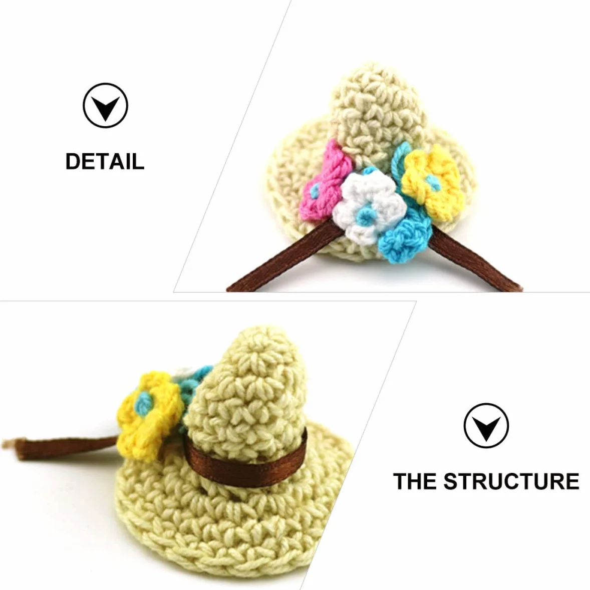 10 Pezzi Mini Cappelli in Miniatura di Natale Cappelli Artigianali in Miniatura per Bambole Ornamenti Artigianali in a