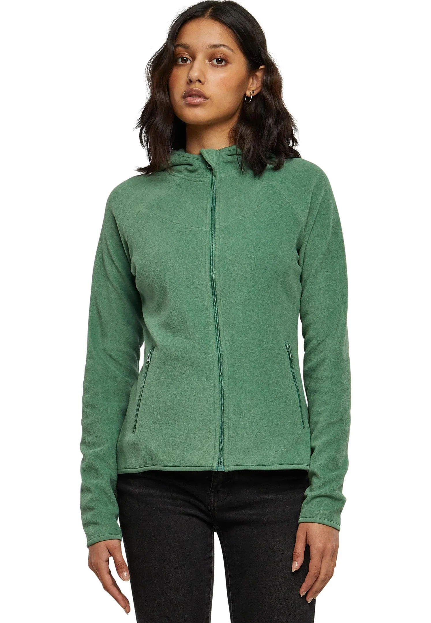 Urban Classics Damen Ladies Polar Fleece Zip Hoody
