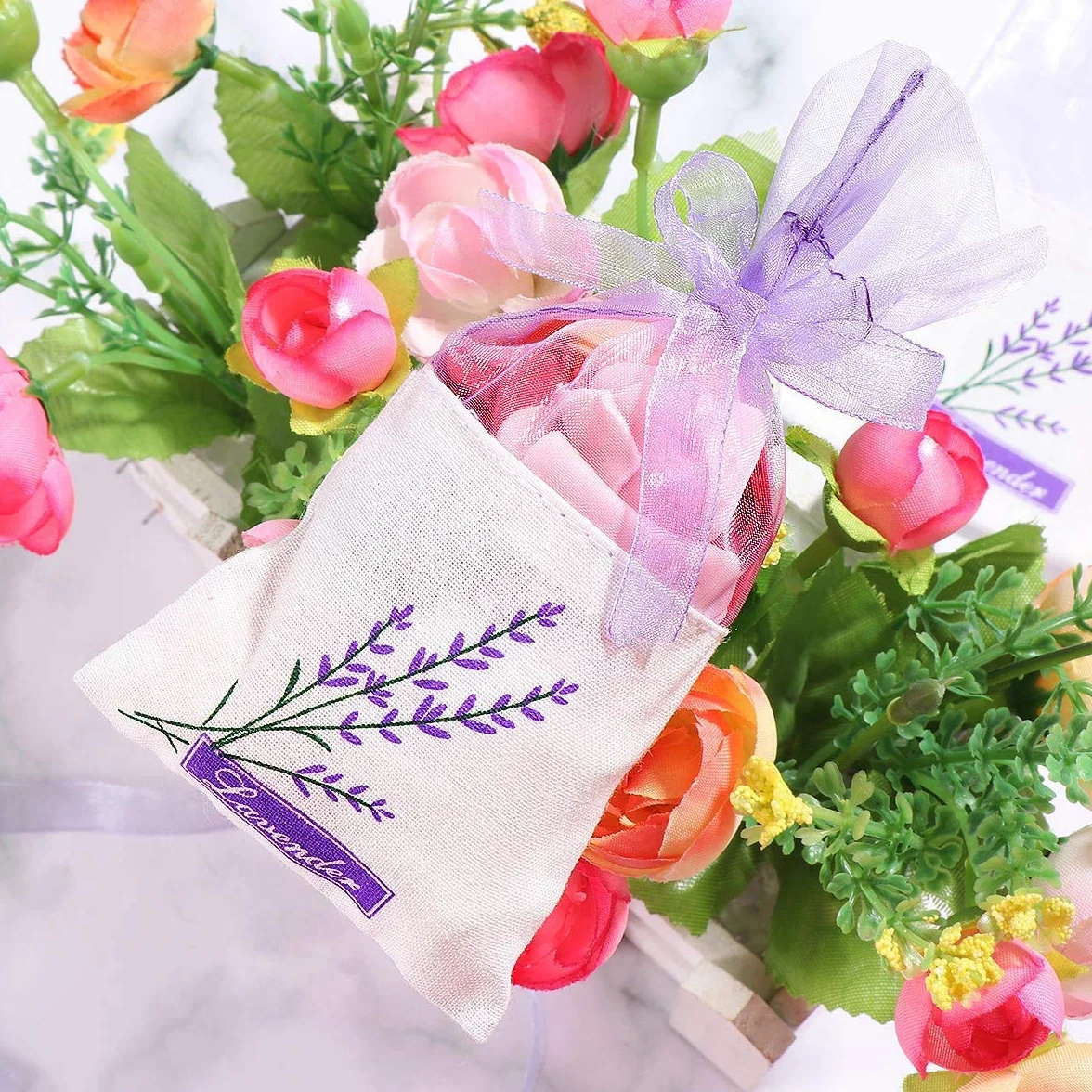 30 Pezzi Sacchetto di Lavanda,Lavanda Bustina Sacchetto Borsa a Bustina Lavanda