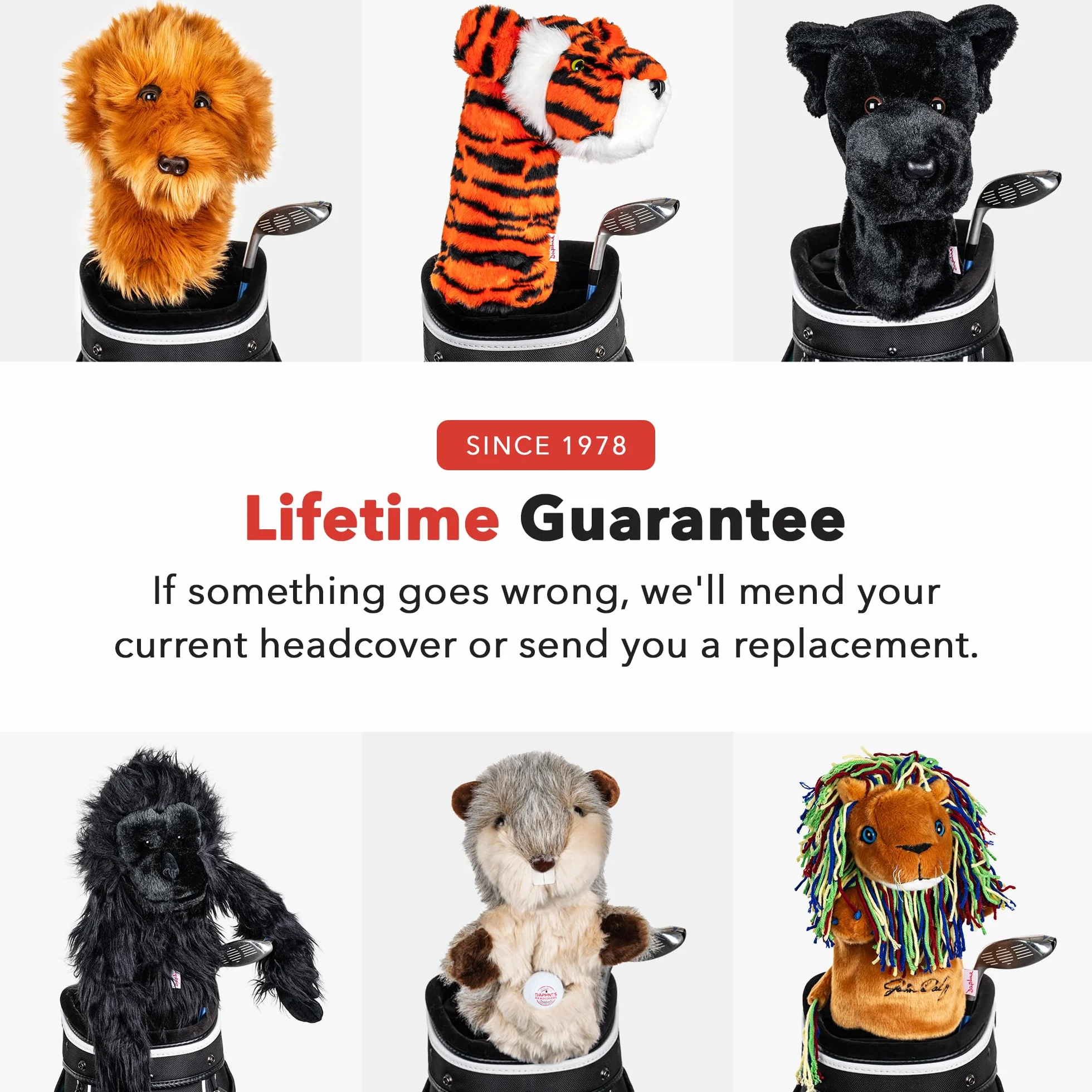 Daphnes Cats & Dogs Series Driver Headcovers