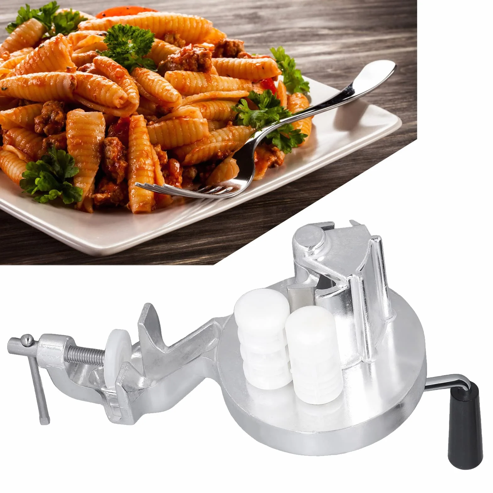 Macchina per Gnocchetti in Acciaio Inossidabile Macchina per Noodle Manuale Pressa a Manovella