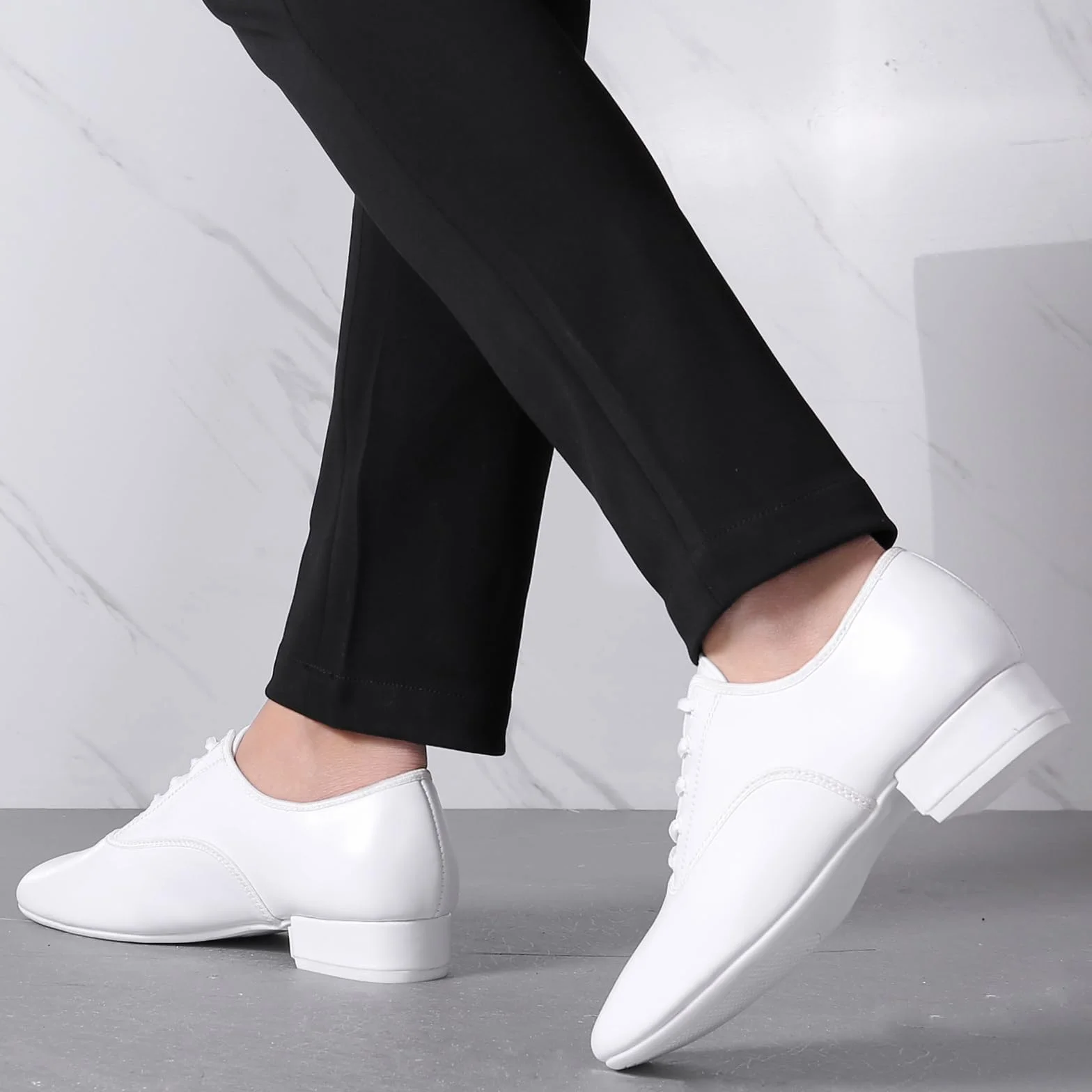 Scarpe da Ballo Uomo Oxford Latine Tacco Basso