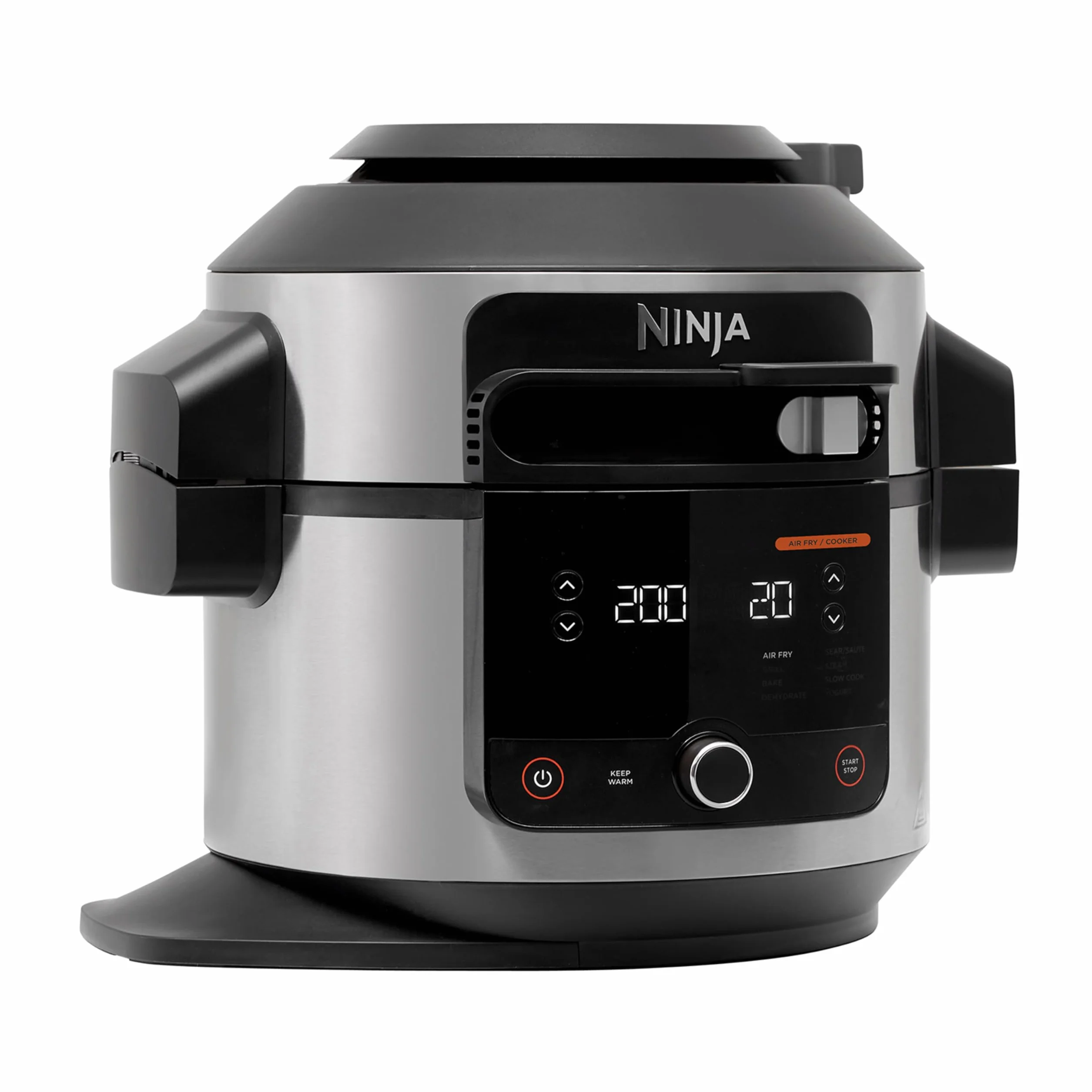 Ninja Foodi Multicooker SmartLid 6L Acciaio Inox 11 Funzioni Pentola a Pressione Friggitrice ad Aria Cottura a Vapore