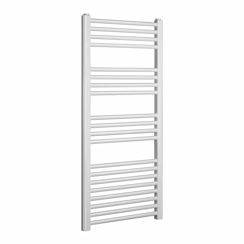 Inbagno Termoarredo Scaldasalviette Verticale in Acciaio Bianco – L 65 X H 118 Cm – Interasse 60 Cm – 20 Tubi – Potenza 734 W