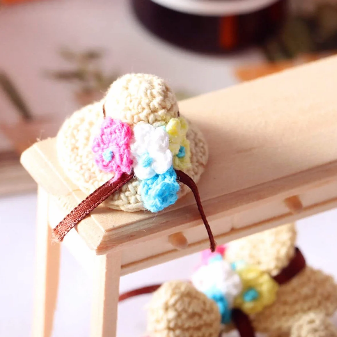 10 Pezzi Mini Cappelli in Miniatura di Natale Cappelli Artigianali in Miniatura per Bambole Ornamenti Artigianali in a