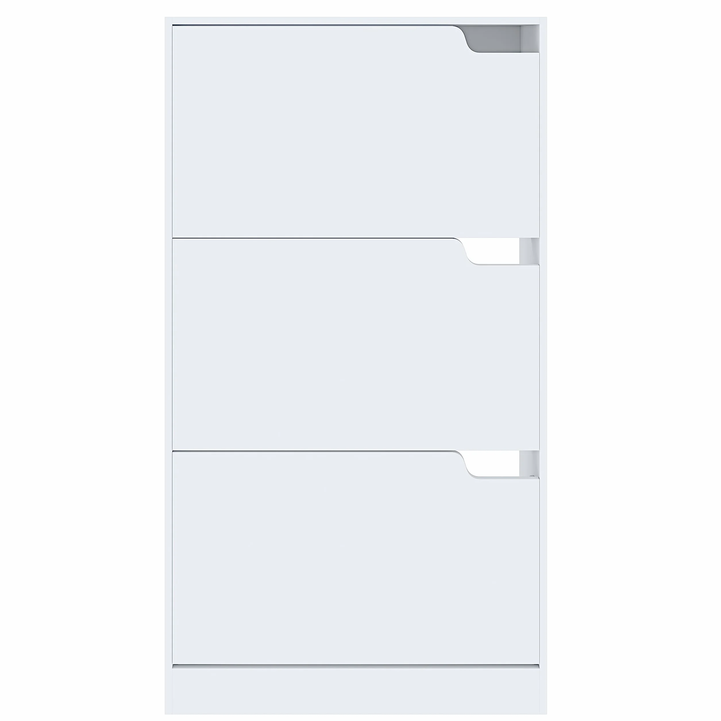 Arreditaly Scarpiera Portascarpe 3 Ante Legno MDF 115x24x63 cm White