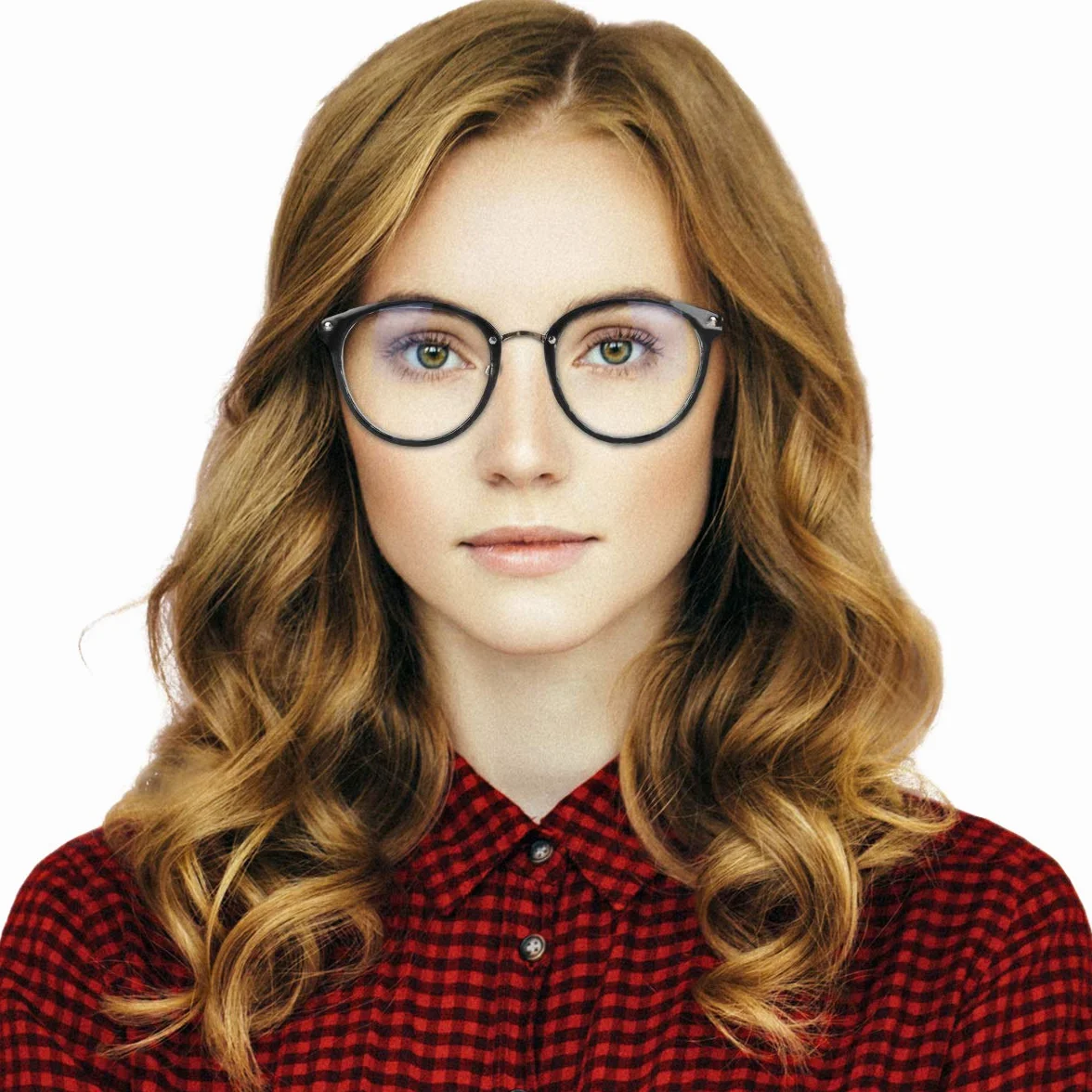 Navaris Occhiali non Graduati Retro Donna Uomo Unisex Lenti Tonde Montatura Nera