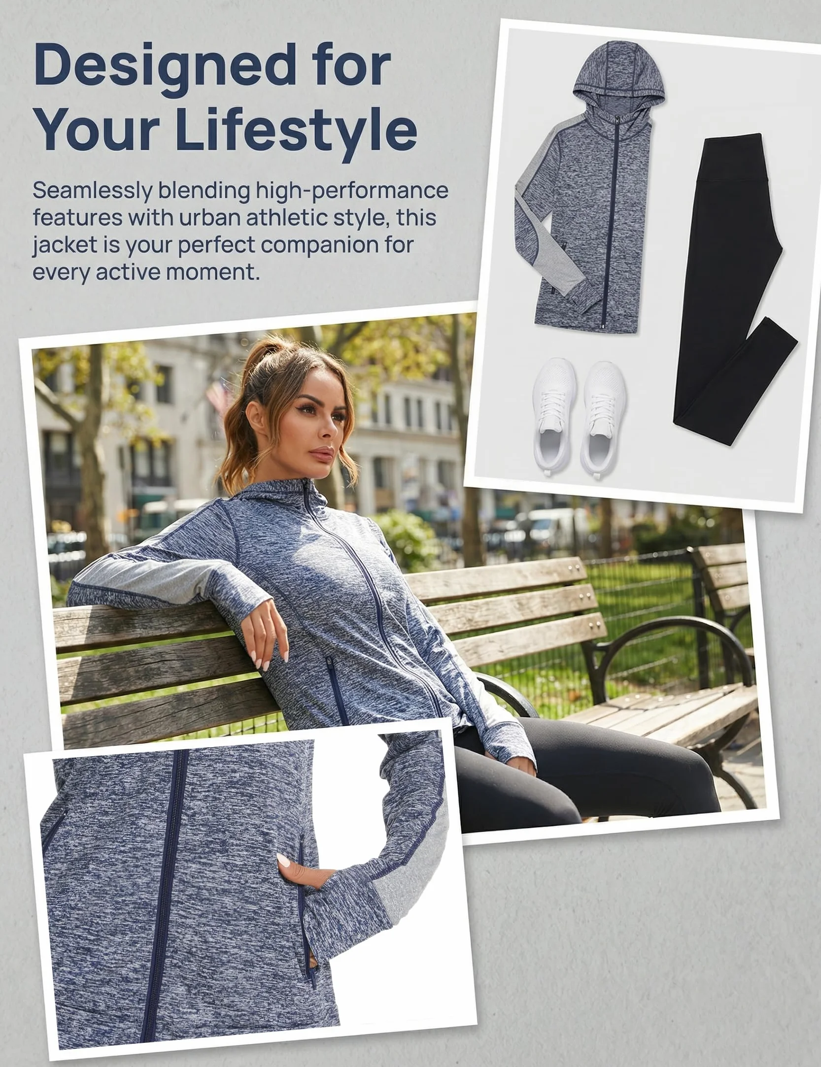 Felpe Donna con Cappuccio e Zip Leggero Traspirante Giacca Sportiva Slim Fit ad Asciugatura Rapida per Fitness Jogging Yoga