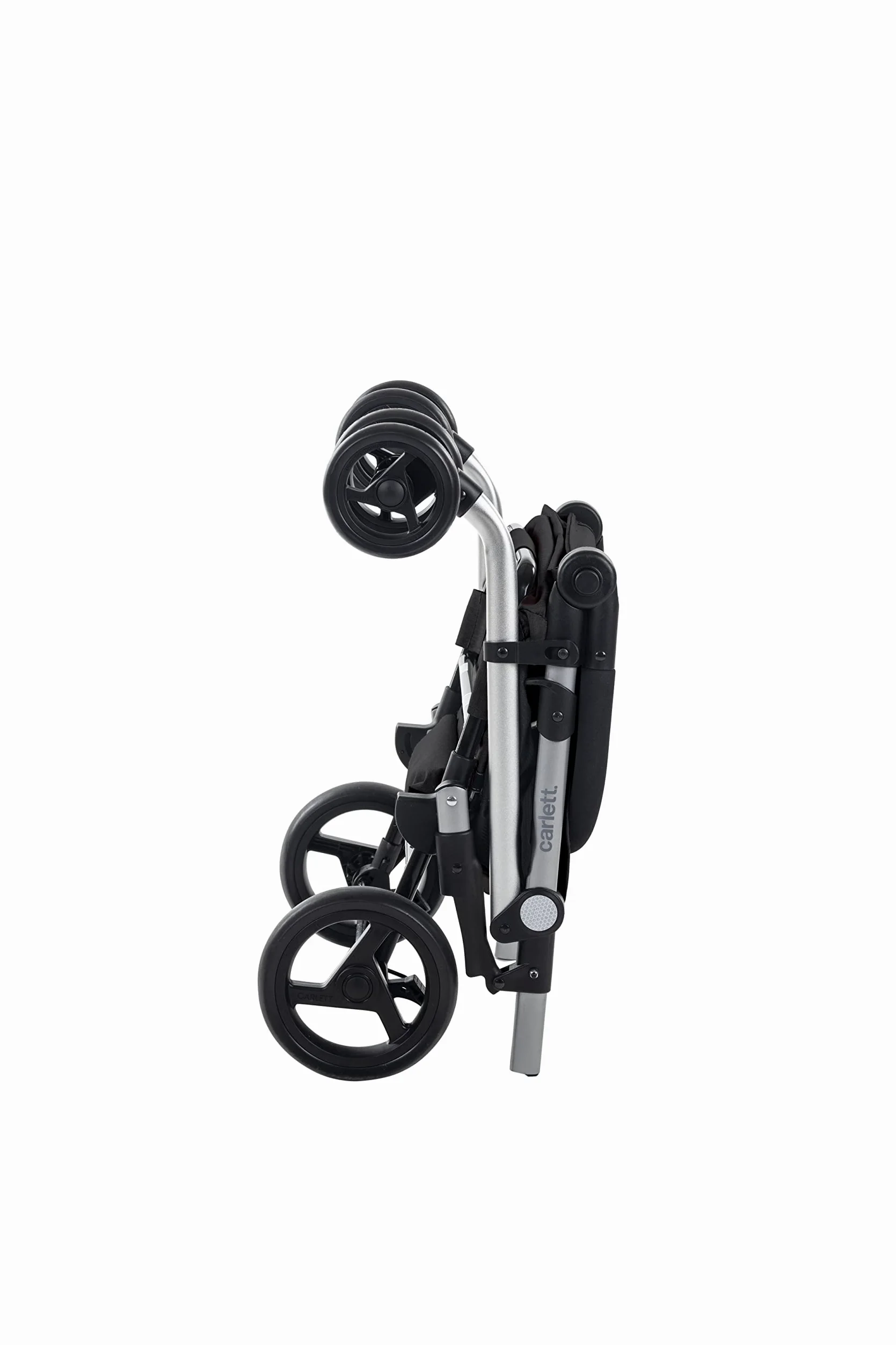 Carlett Carrello della Spesa 4 Ruote Pieghevole, Borsa Estraibile Grande Capacità 64L/32 kg e Borsa Termica 12L, Manico Regolabile, Freno di Sicurezza, Convertibile a 2 Ruote, Classic Family, Nero
