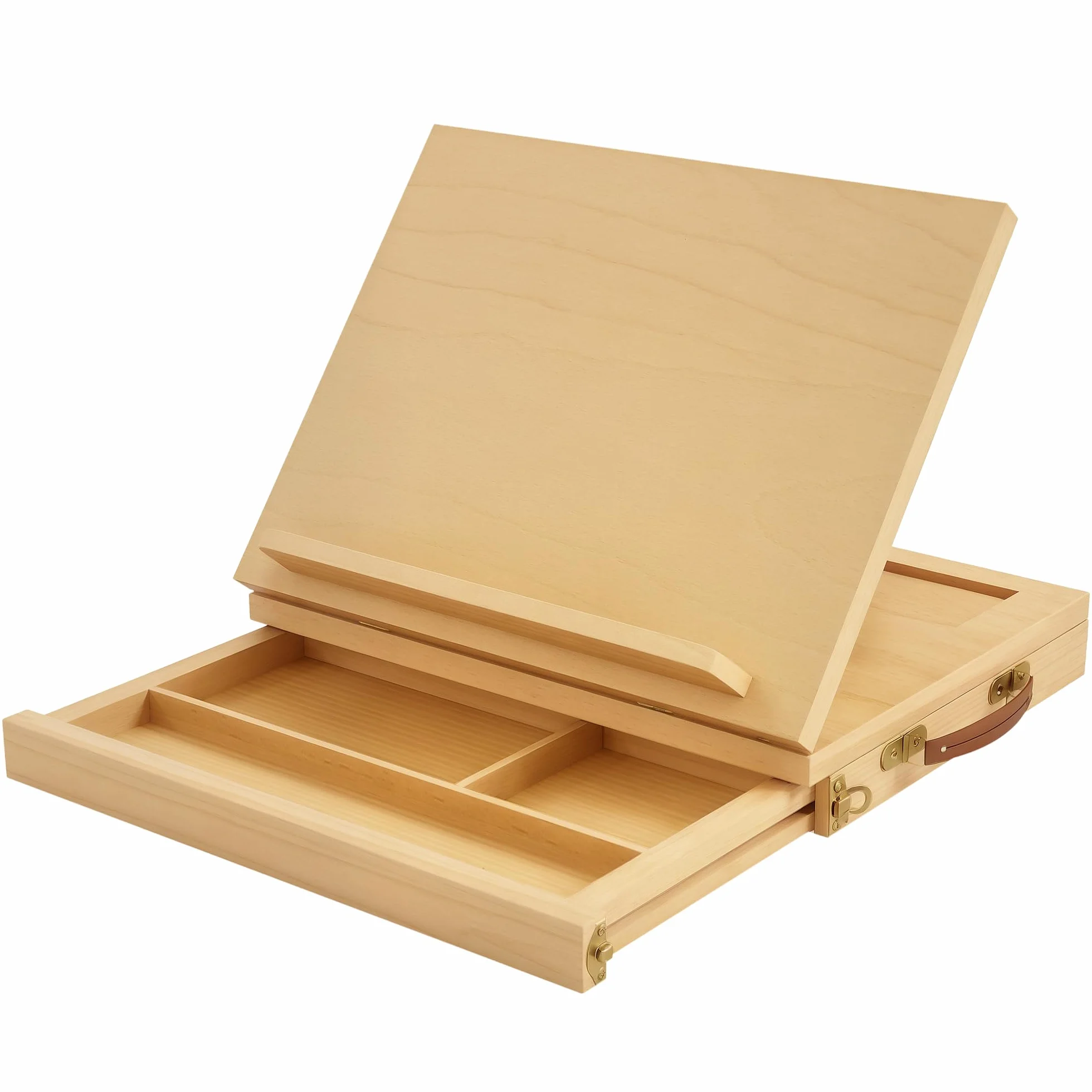 Vinsetto Cavalletto per Pittura Pieghevole Legno Faggio Angolazione Regolabile 33.5x26x26 cm