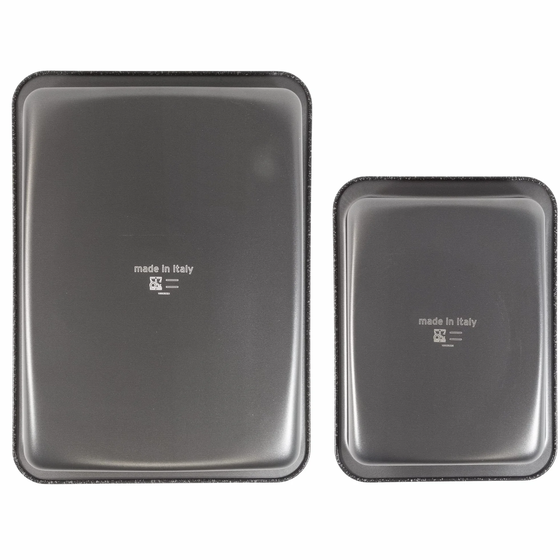ALLUFLON Set 2 Lasagnere Vesuvia, 34x25 cm e 24x18 cm, Alluminio