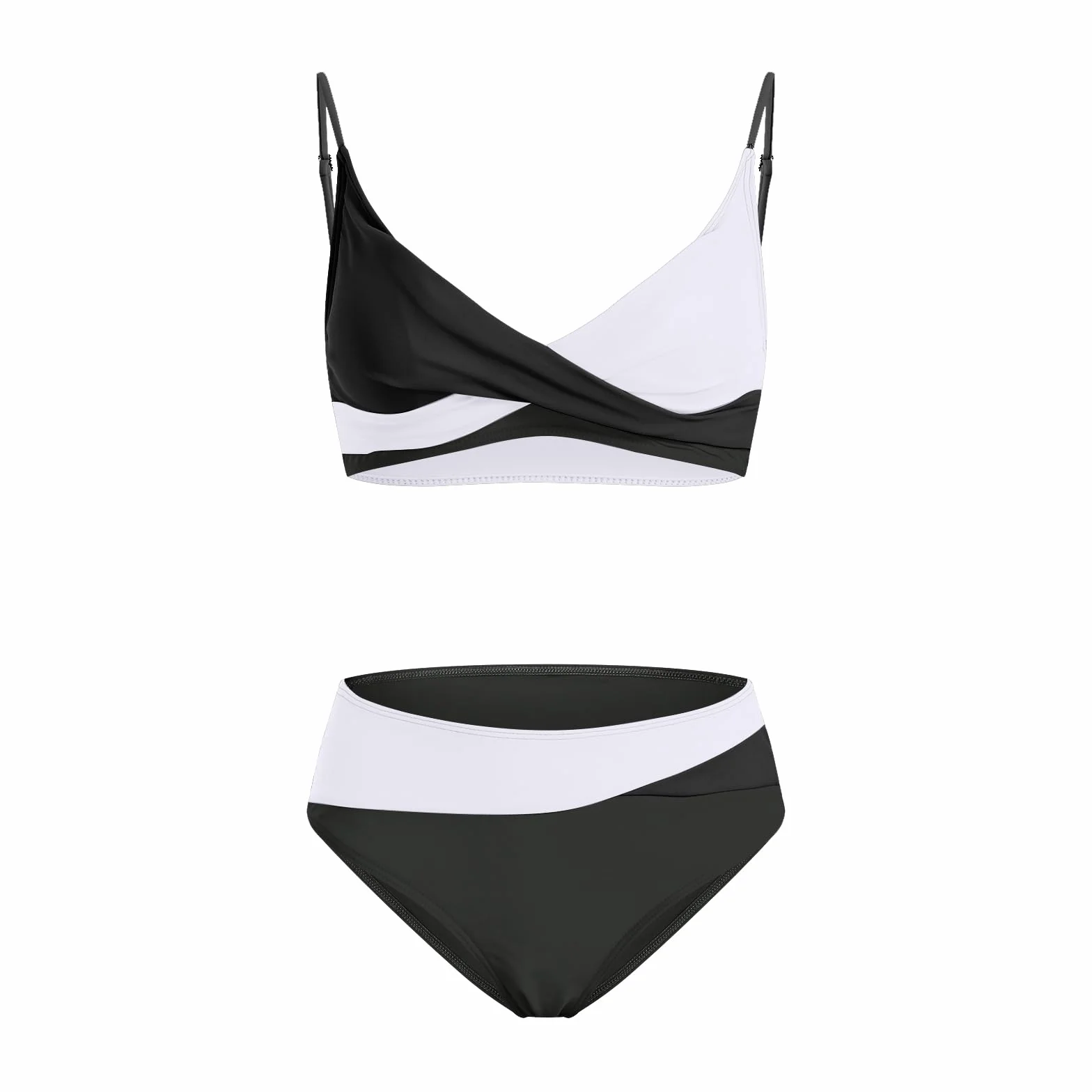Donna Costume da Bagno Estate Imbottito Reggiseno Bikini Due Pezzi Scollo V Triangolo Contenitivo Sexy Reggiseno Bikini Piscina Triangolo Bikinis Set Spiaggia Beachwear Donna Mare Costume Set