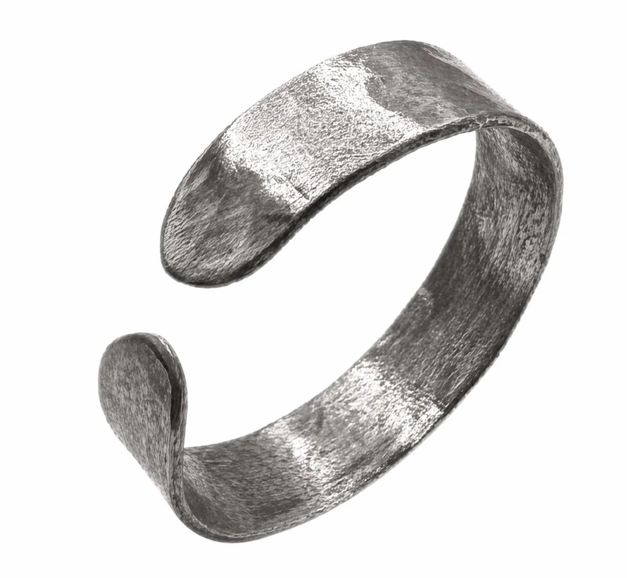 Antica Fucina Rho Anello Regolabile in Titanio Puro 0,8 mm - Lavorazione Artigianale Italia Unisex