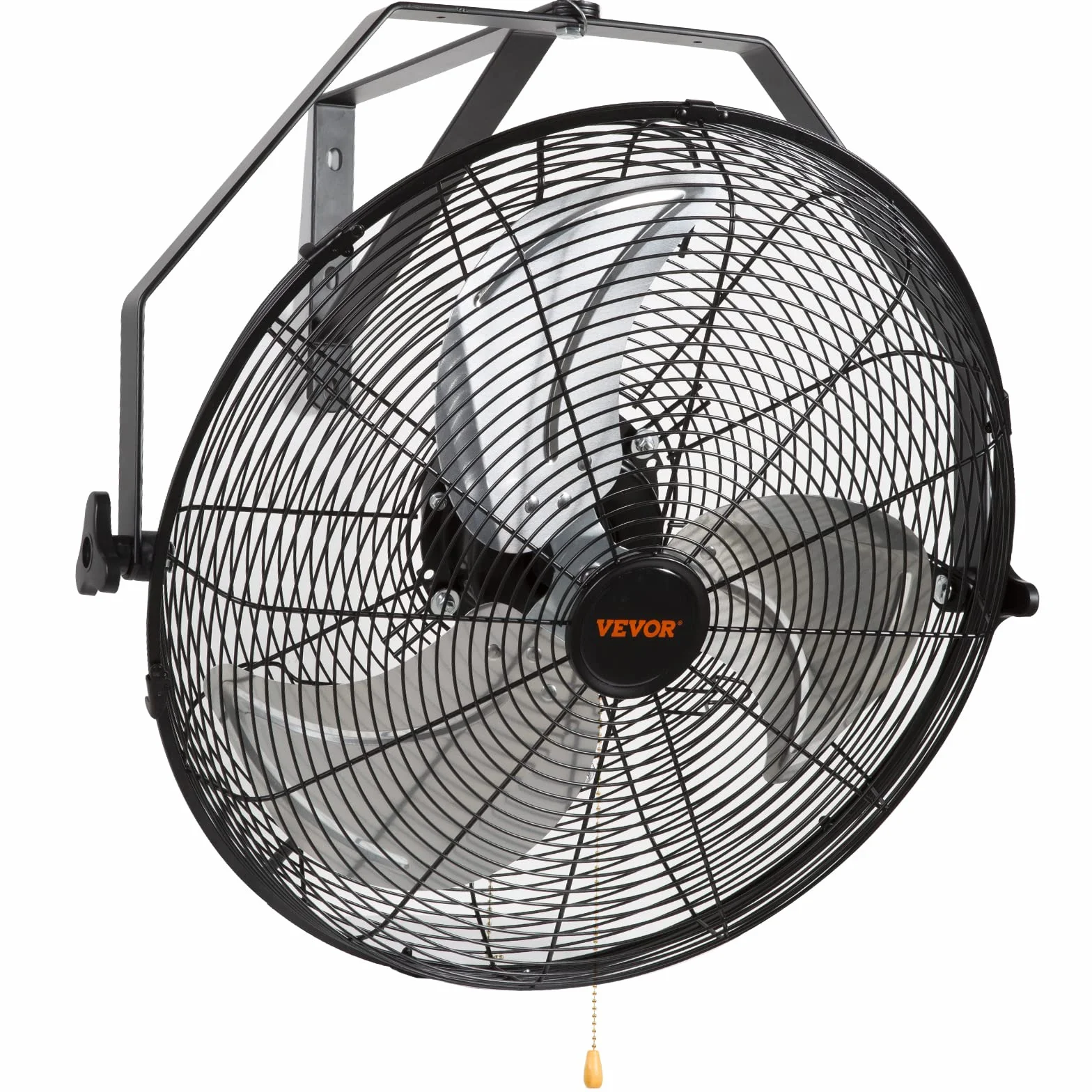 VEVOR Ventilatore da Parete Oscillante Diametro 44,6 cm, 3 Velocità, 4150 CFM, Ventilatore Residenziale Commerciale per Raffreddamento di Magazzini, Officine, Giardino, Nero