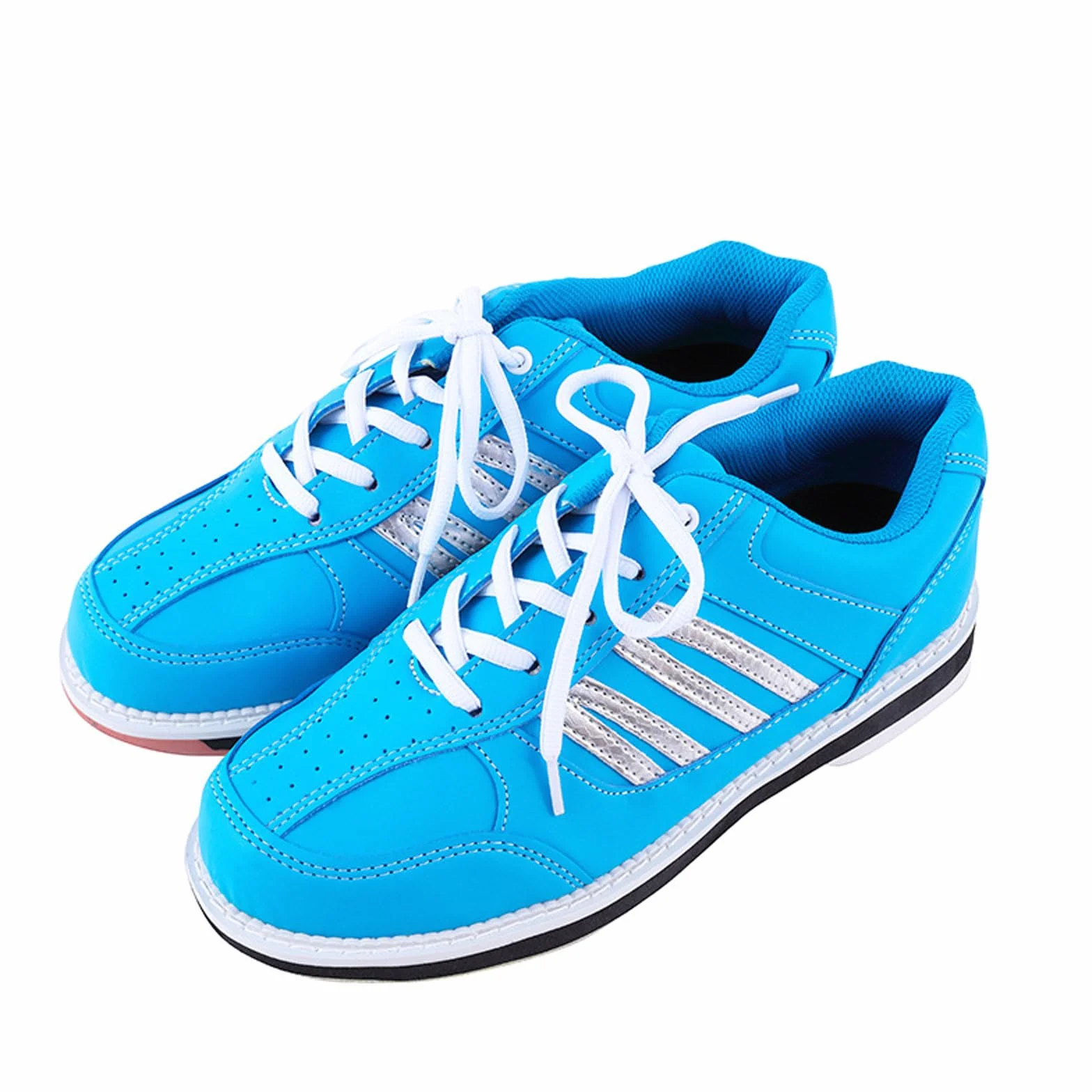 Scarpe da Bowling Professionali in Morbida Pelle Traspirante per Uomo Adulti