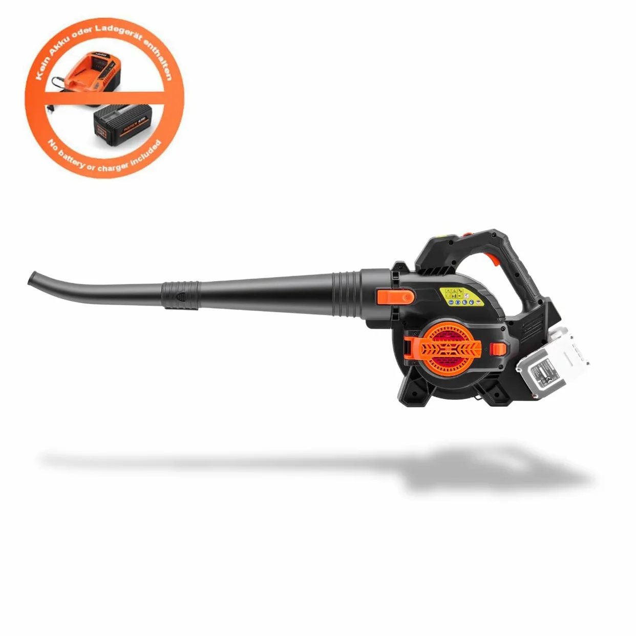 FUXTEC Soffiatore Aspirafoglie a Batteria 40V 2-in-1 FX-E2LBS, senza batteria né caricatore, con sacco di raccolta, potenza di aspirazione 685 m³/h, impugnatura ergonomica, regolatore di velocità