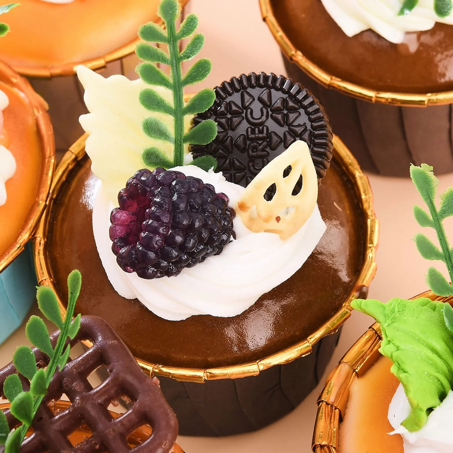 Cupcake Finti per Torta Artificiale, Decorazione Fotografia, Replica Finta (6)