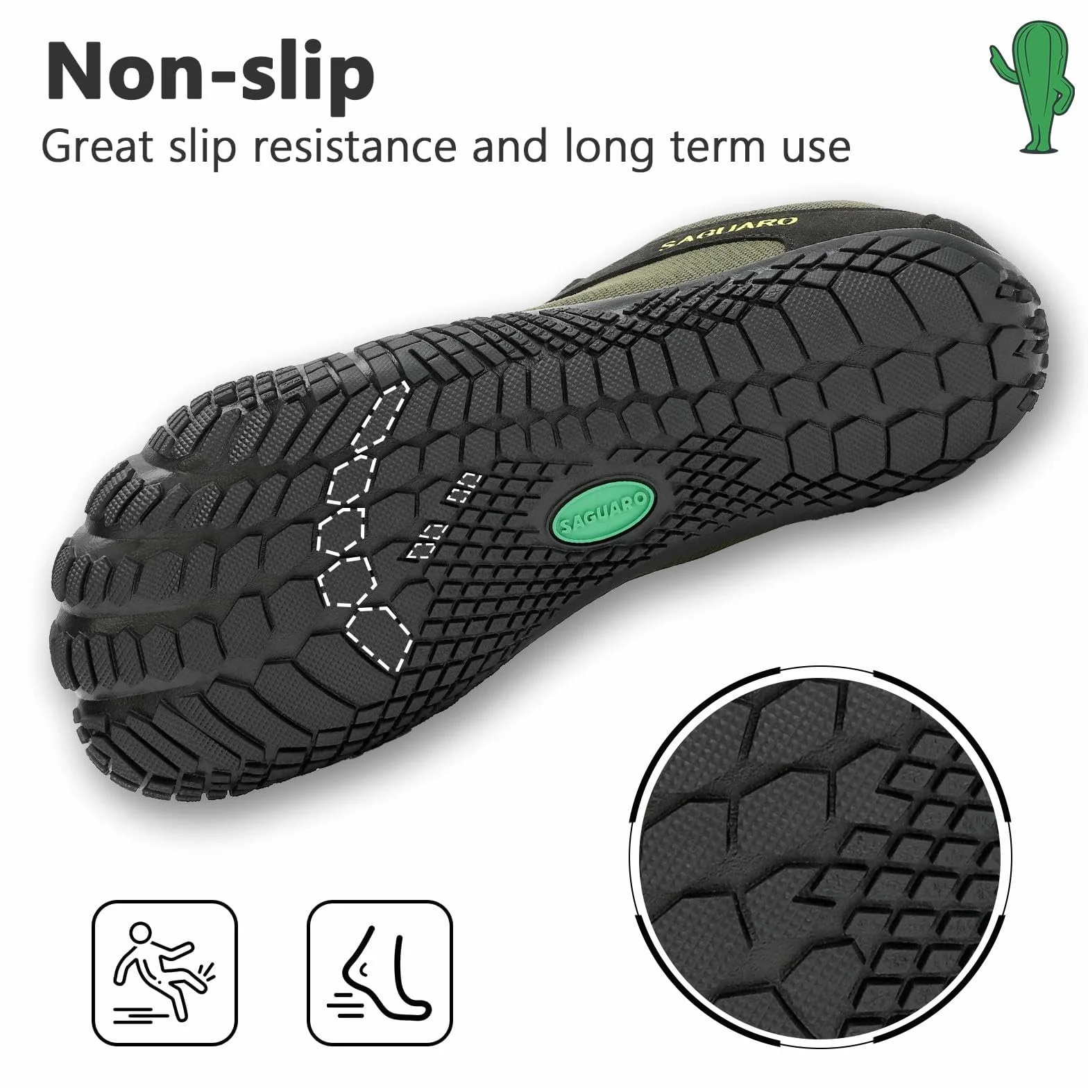 Saguaro Scarpette da Piedi Nudi Donna Minimaliste Barefoot Scarpe Uomo Antiscivolo Traspirante