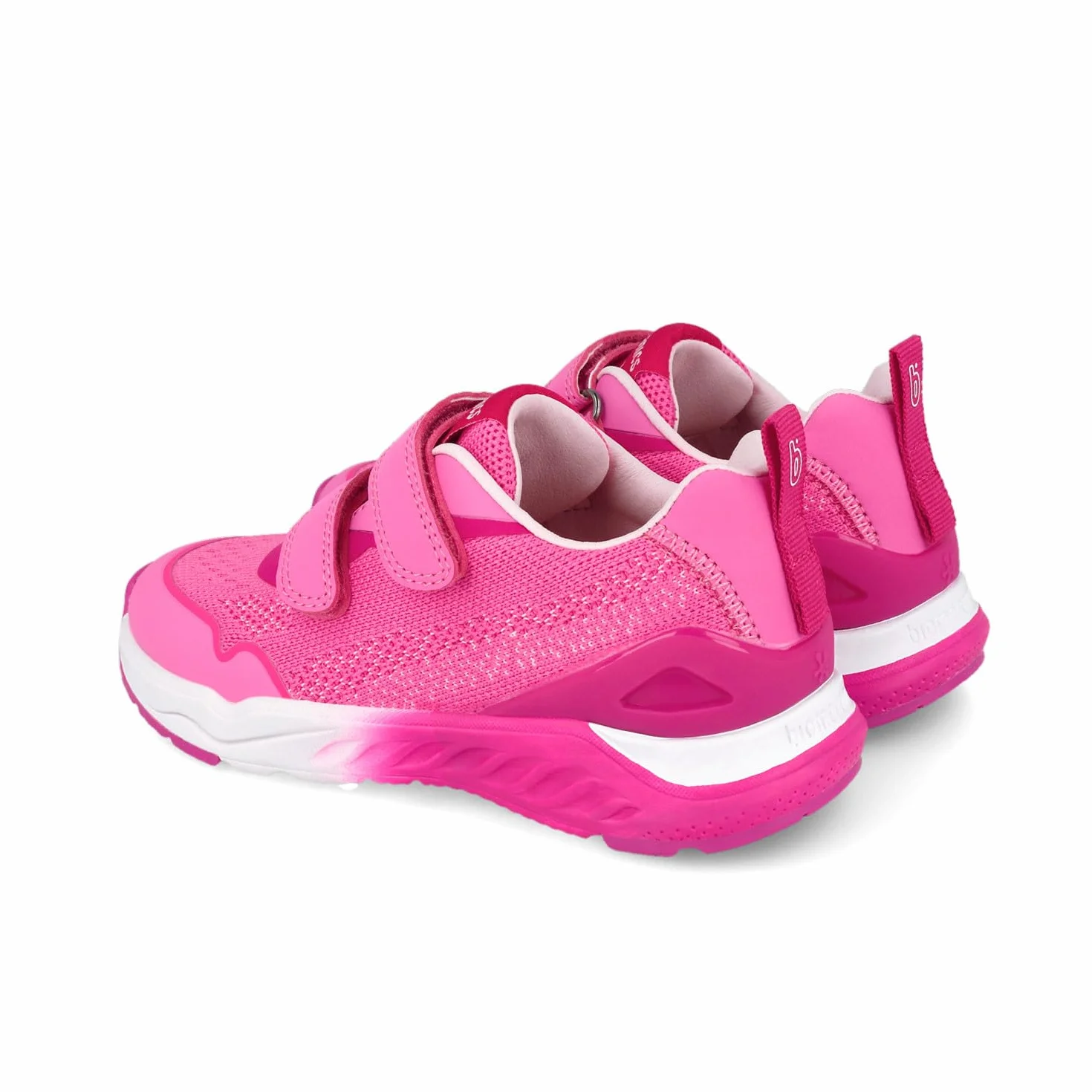 Biomecanics Scarpe Sportive Bambini DoppioStrappo Fuxia Suola Gomma Mesh Traspirante 30 EU