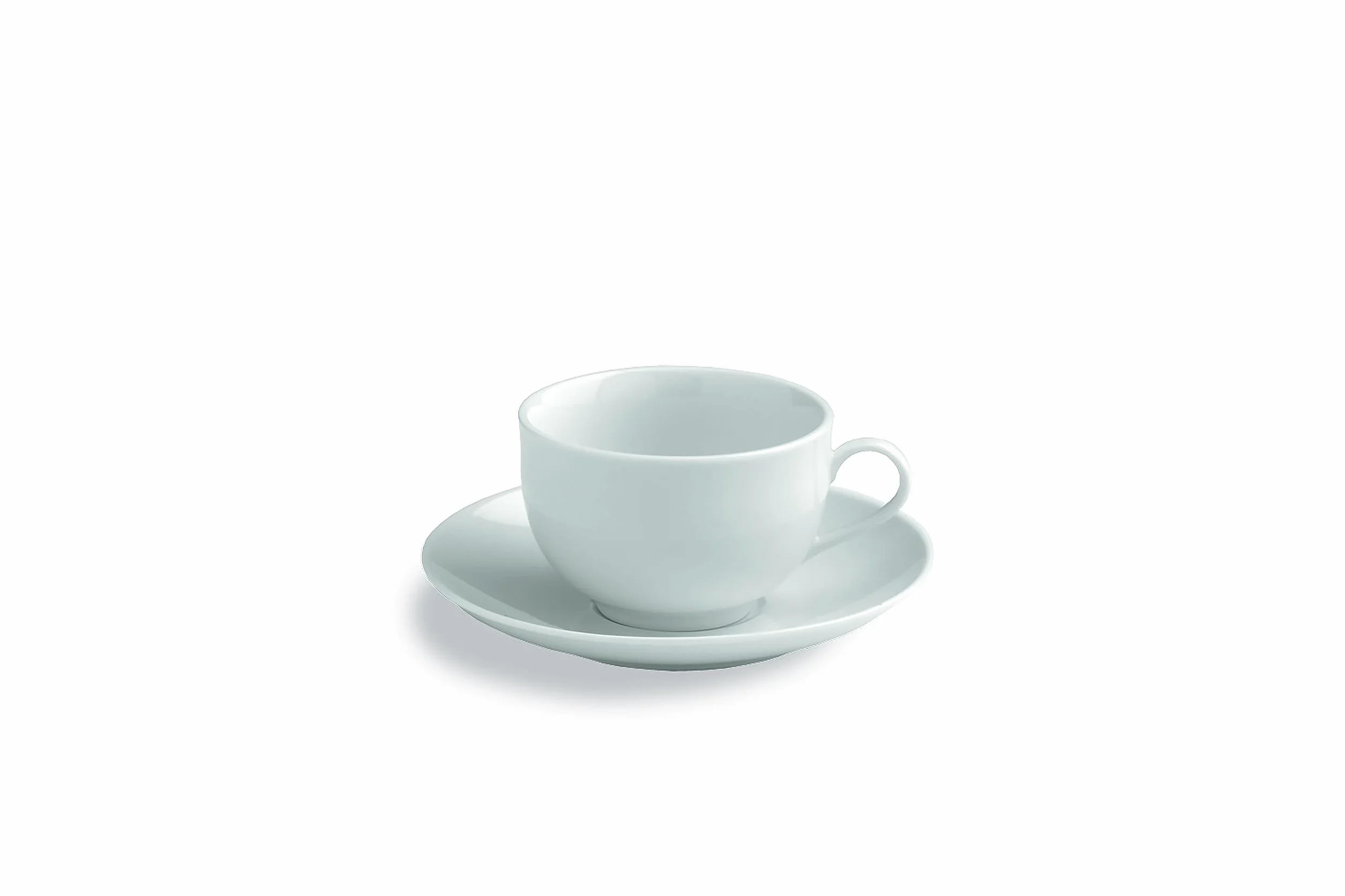 Tognana Metropolis, Set 6 Tazzine Caffè con Piatto, Porcellana, Bianco, Diametro 12.50 cm, Altezza 7 cm, Volume: 100 cc