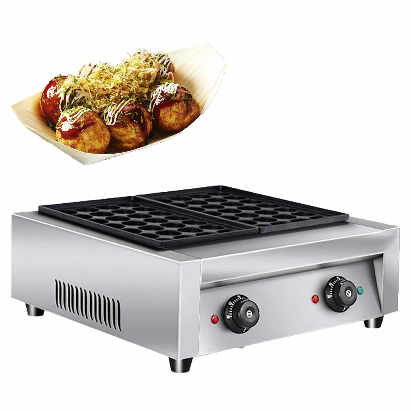 Padella Elettrica Giapponese per Takoyaki 56 Palline Antiaderente