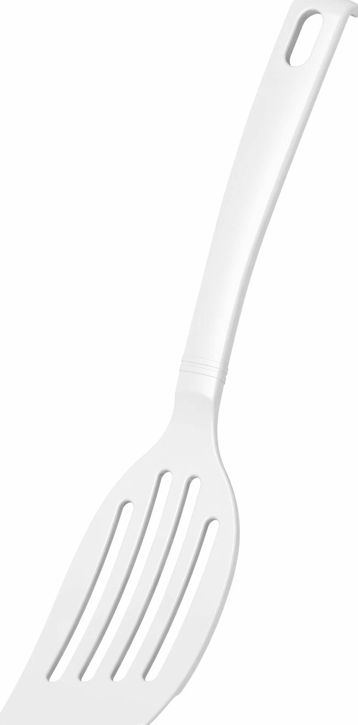 FACKELMANN 24284 Blanca Spatola da Cucina in Plastica per Pentole e Padelle Rivestite Bianco 26,5 cm