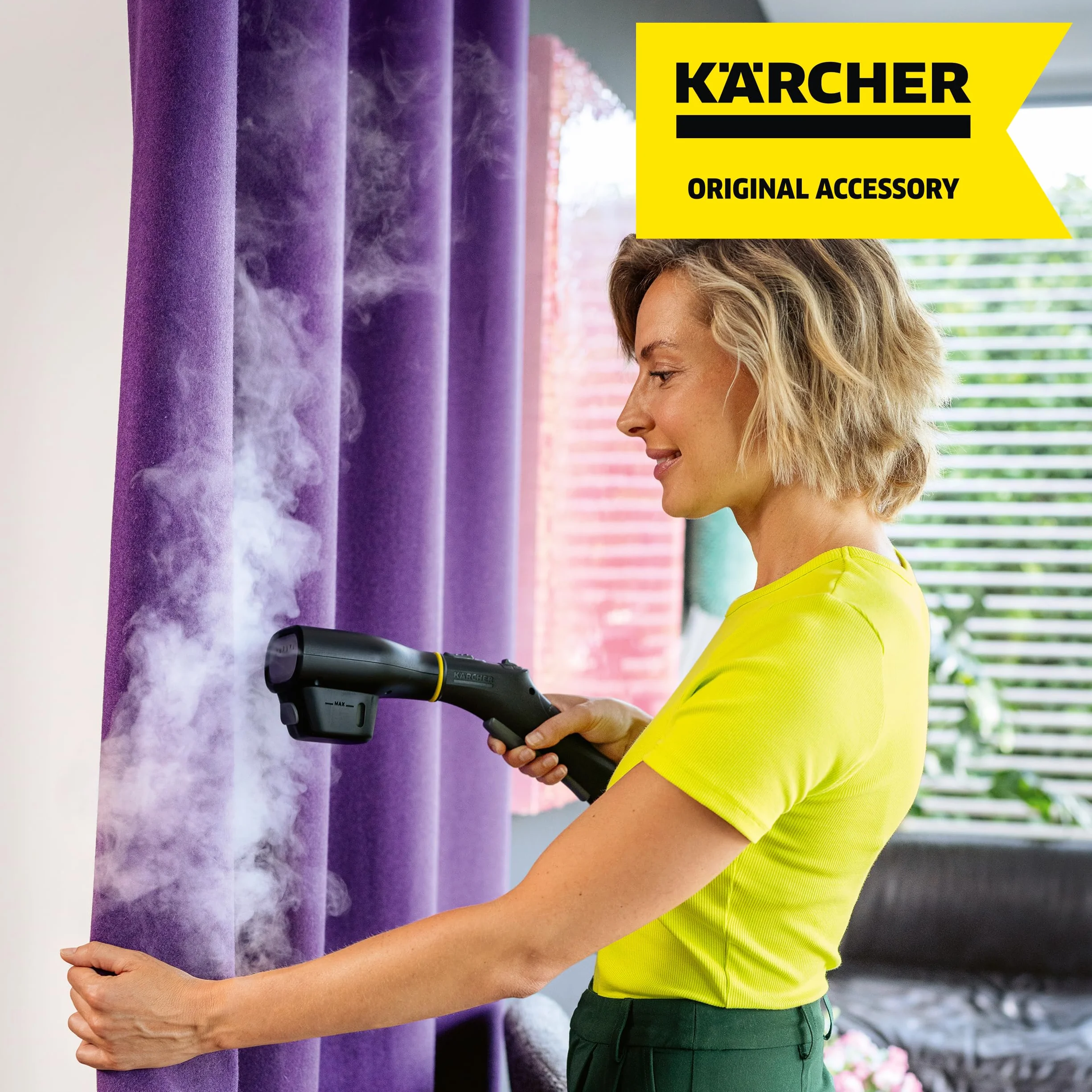 KÄRCHER Bocchetta a vapore per stirare verticalmente accessorio originale per pulitori a vapore