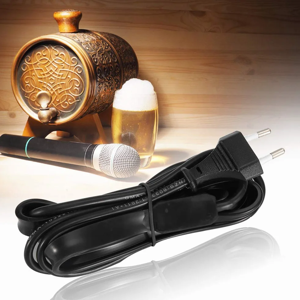 Akozon Riscaldamento a fermentazione domestica, cuscinetto per cintura con termometro adesivo per birra, spina europea da 220 V-250 V, Akozonrvgdo4g9qf