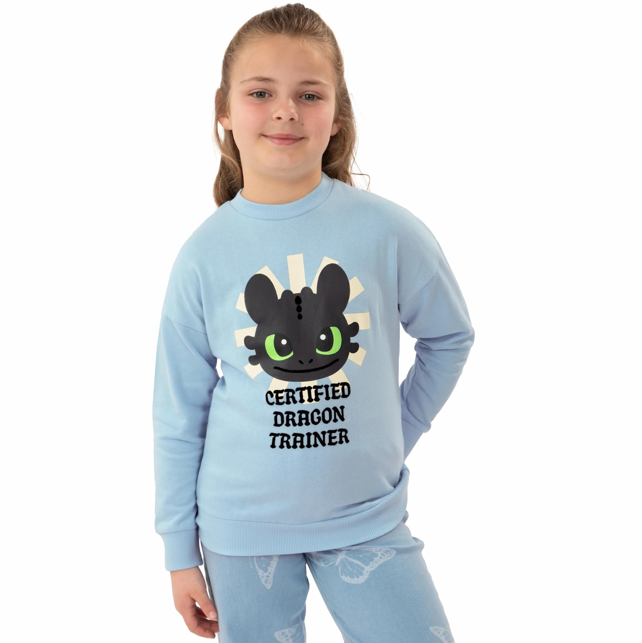 How To Train Your Dragon , Felpa Bambina, Maglione Ragazza Sdentato, Felpa Ragazza Primavera Dragon Trainer, Abbigliamento Bambina Cotone