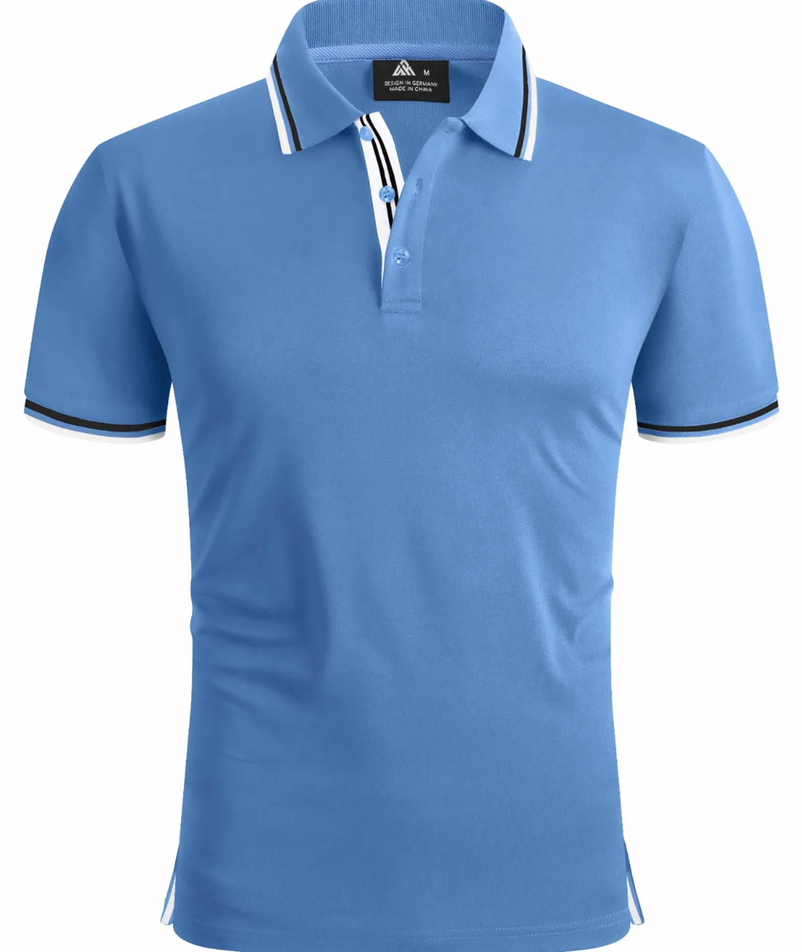 Geeksport Polo Uomo Manica Corta Outdoor Casual Asciugatura Rapida Sportiva Traspirante Golf T-Shirt