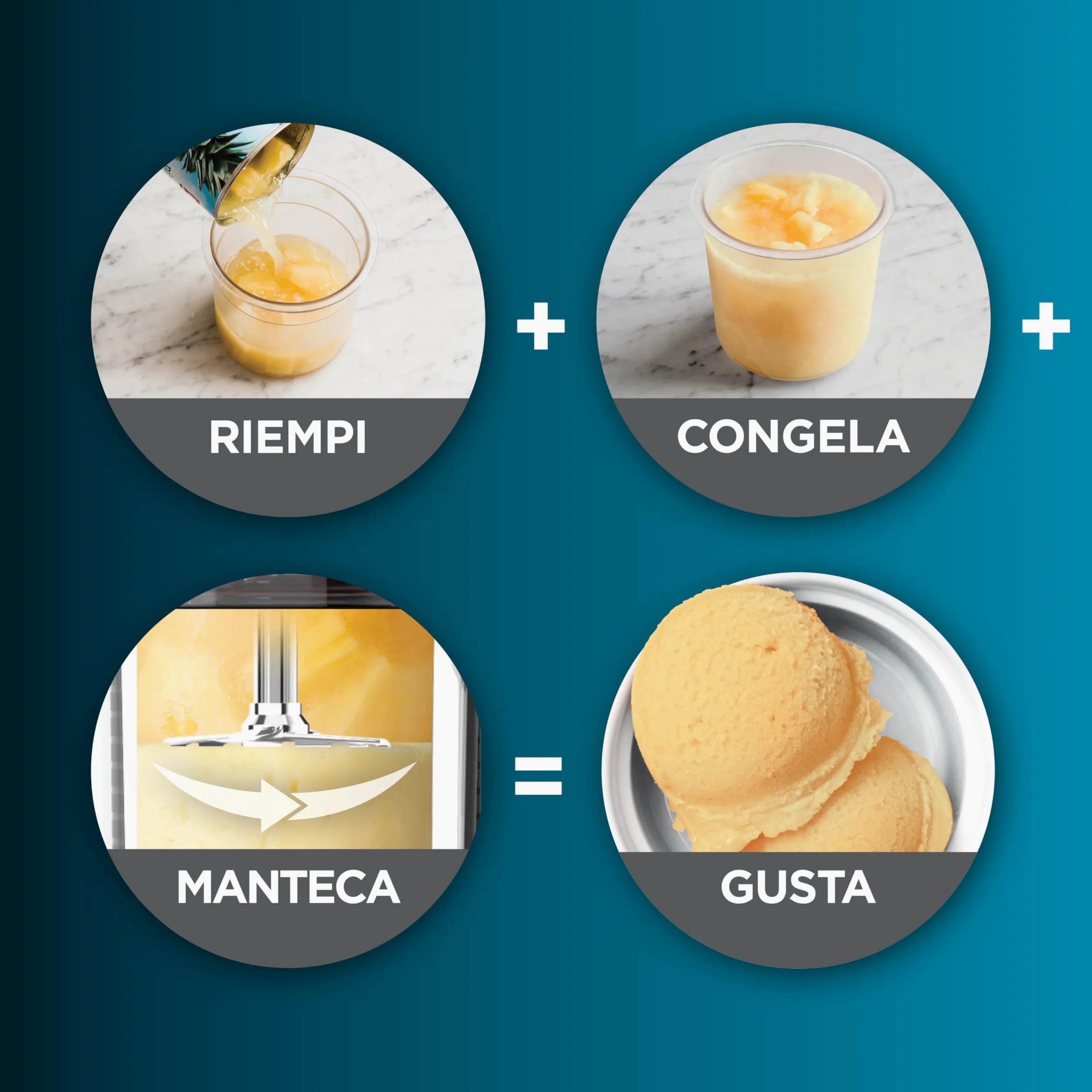 Ninja CREAMi Gelatiera, macchina per gelato e dessert congelati, 1,4 l, 2 vasetti, 7 programmi, per gelati, sorbetti, frullati, frappè, nero/argento, NC302EU