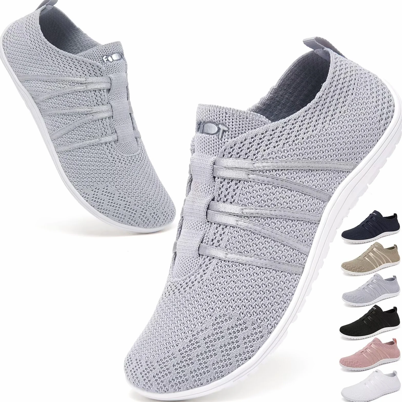 Wizshoe Scarpe Barefoot Donna Slip on Sneakers Uomo Minimaliste Scarpe Leggere Suola Zero Drop