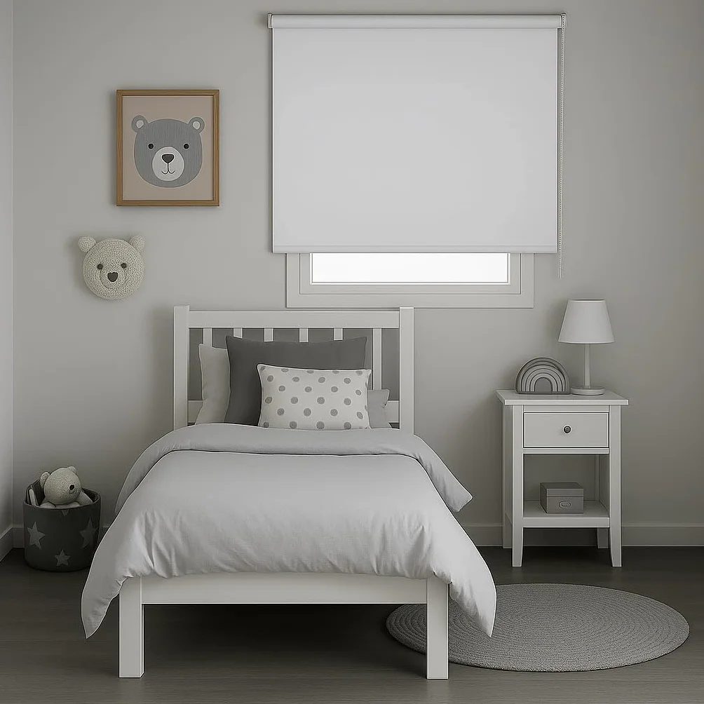 STORESDECO Tenda a rullo oscurante termica Bianco 200x250 cm