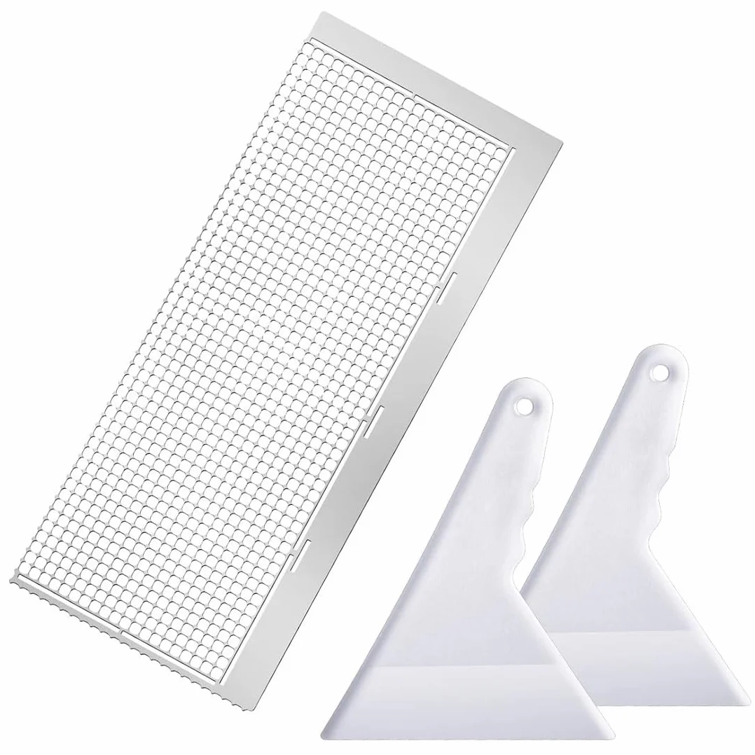 Righello 5D per Pittura con Diamanti a 50 Griglie, Acciaio Inox 31 cm 800 Fori