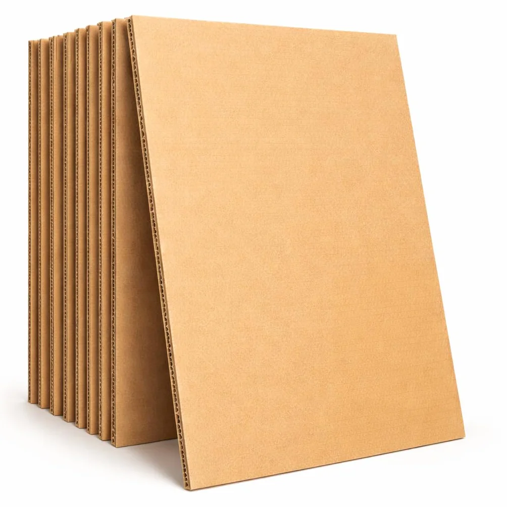 Fogli di Cartone Ondulato Rigido 70×100 cm Set da 10 per Cornici e Artigiani