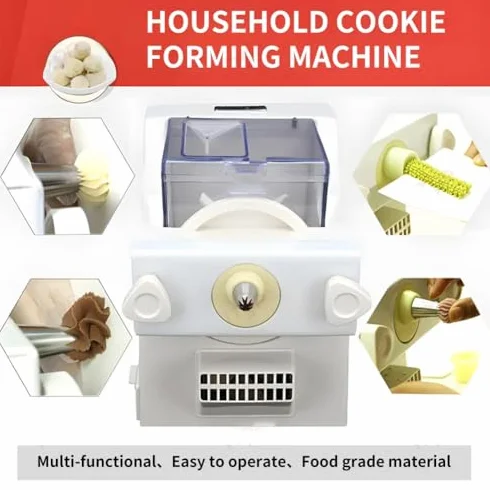Macchina automatica per la produzione di biscotti, macchina per biscotti da 180 W per negozi di dessert e cucine, macchina elettrica da forno da 50-60 giri/min