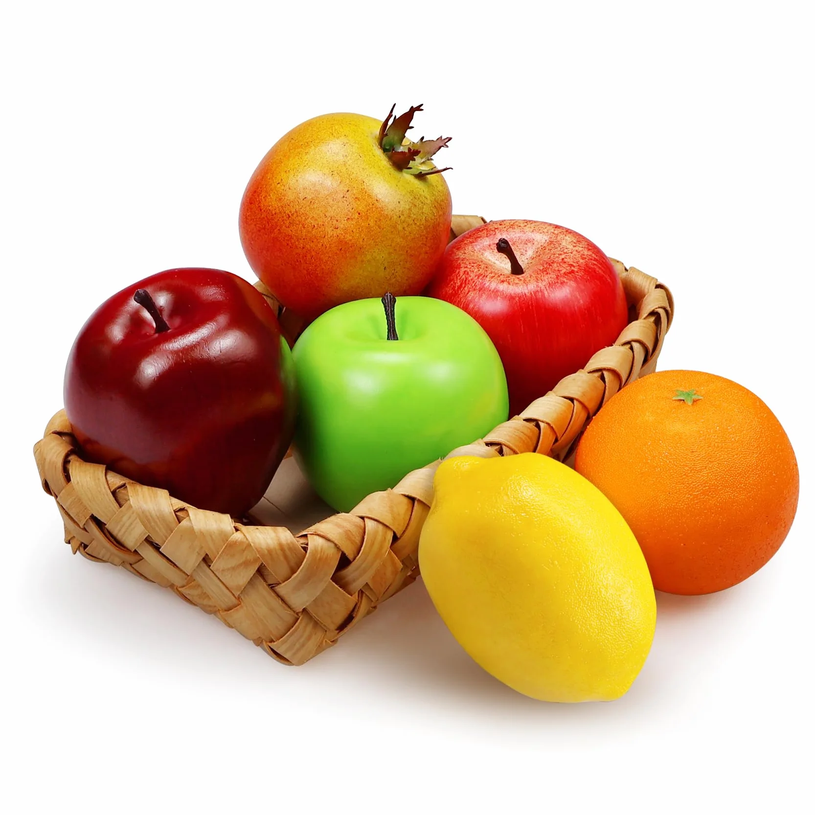 Frutti Finti Decorazione Frutta Artificiale Cucina Ciotola Realistica 6 Pezzi Set
