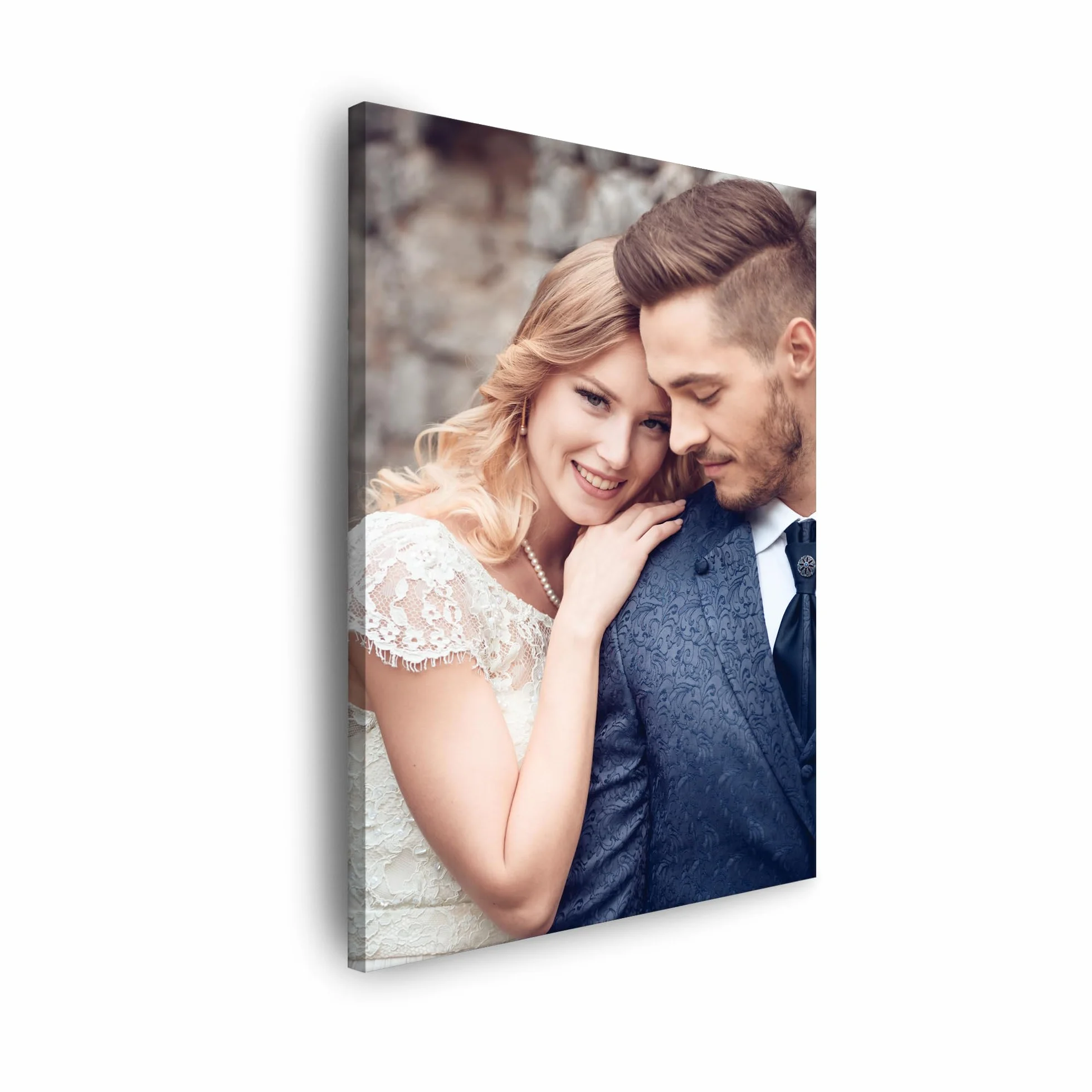 Tela personalizzata con foto orizzontale verticale stampata su cornice 40x60 cm per soggiorno