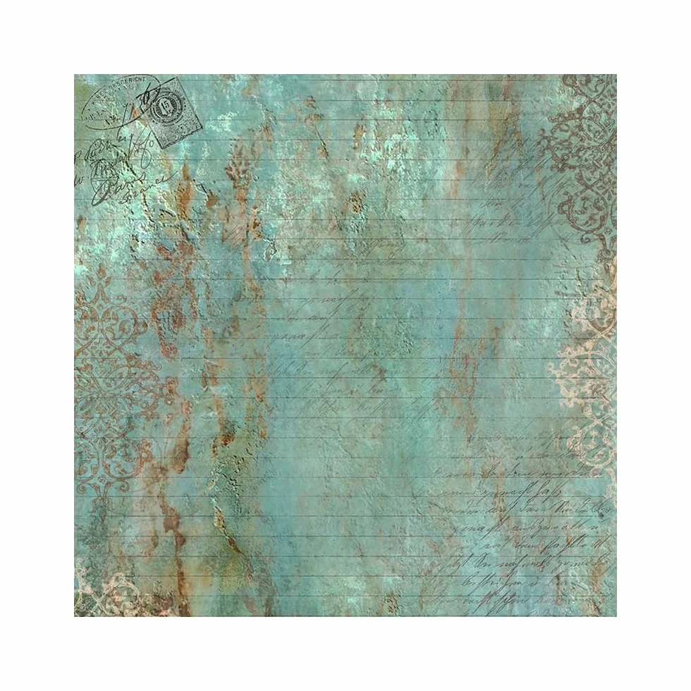 Stamperia Blocco di Carta Double Face 10 Fogli 12" x 12" Intorno al Mondo Multicolore