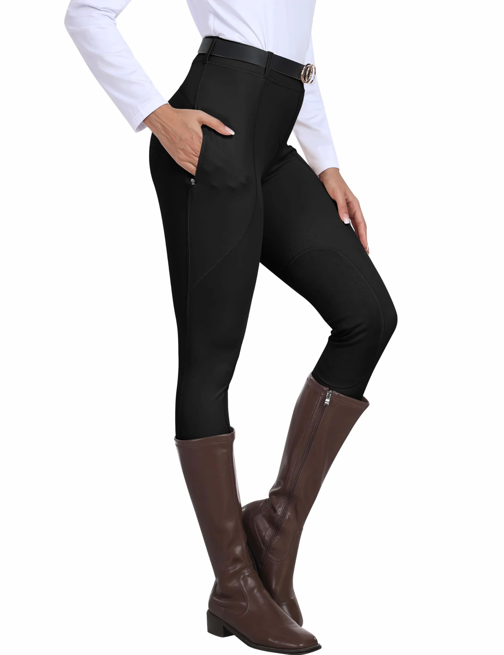 MoFiz Donna Equestrian Sports Breeches Basic Womens Riding Jodhpurs