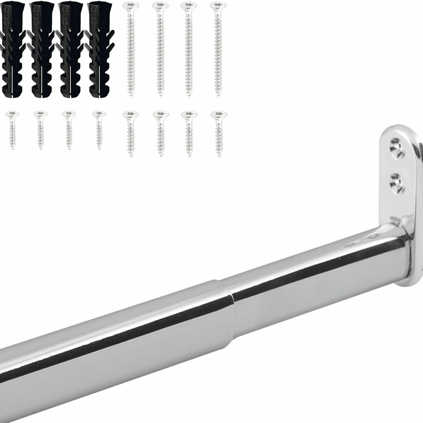 Asta appendiabiti allungabile 60-90 cm portata 20 kg