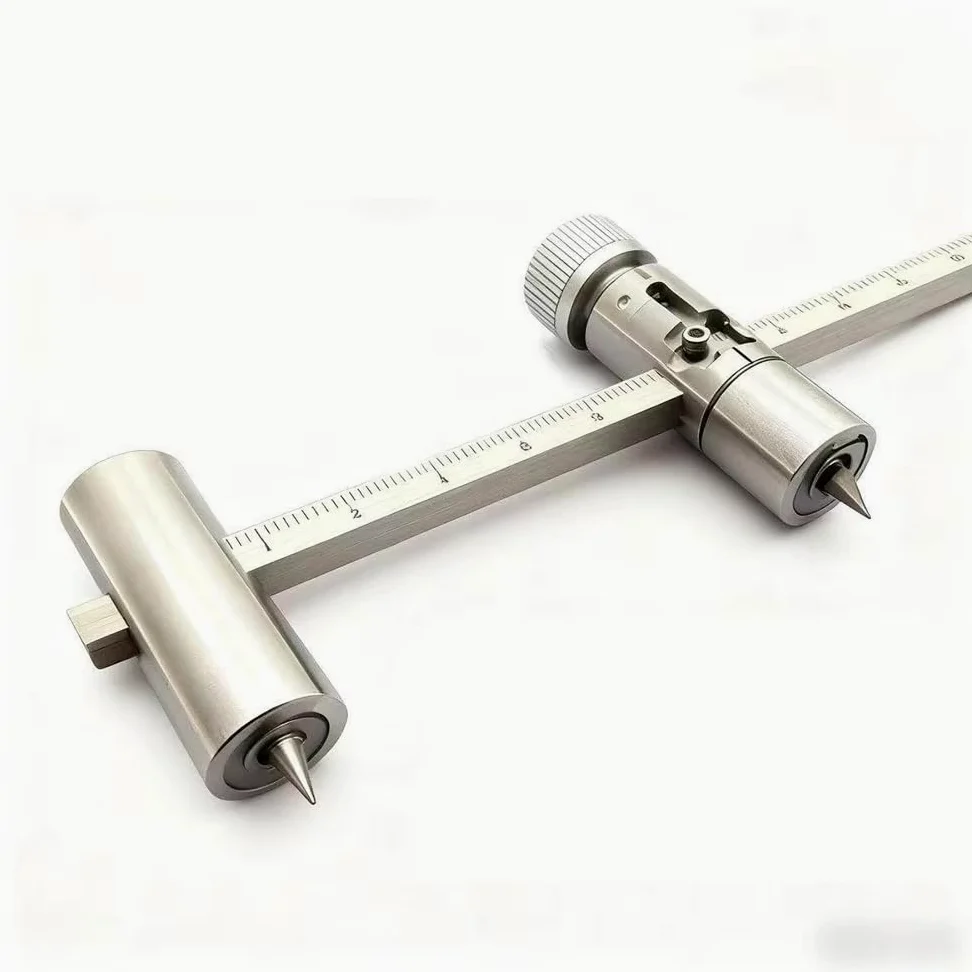 Taglierina A Compasso Manuale, Taglierina Circolare Di Precisione In Acciaio Inox, Lunghezza Asta 30 Cm, Diametro Di Taglio 5-60 Cm, Taglierina Circolare Rotante A Compasso