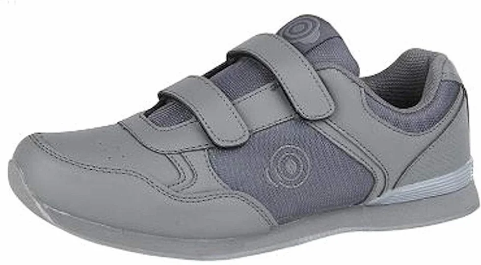 Scarpe da bowling da uomo Drive Trainer con chiusura touch grigio