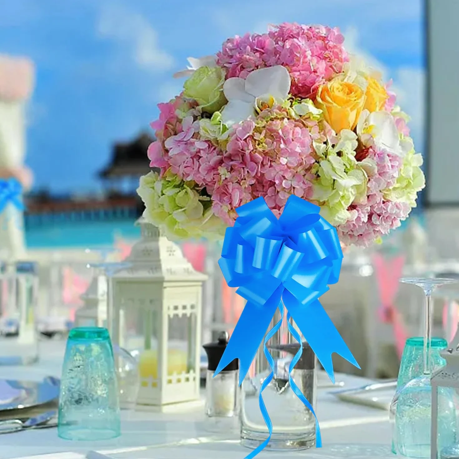 Coccarde Blu Matrimonio Auto Fiocchi 30 PCS Decorazione Feste