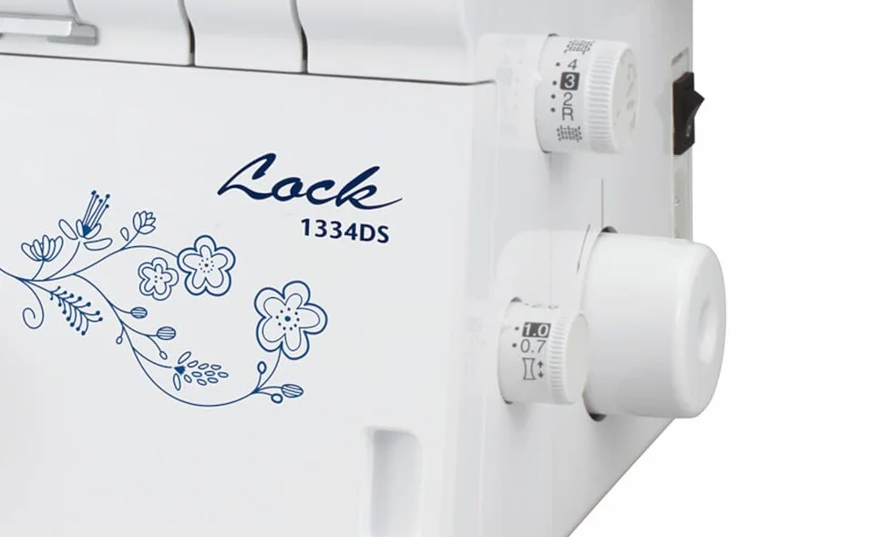 Brother 1334DS Macchina Tagliacuci con Differenziale, Taglia e Cuce anche per Principianti, Overlock a 3 e 4 fili, 10 Punti di Cucito per Cucire Tessuti, Cucitura Professionale, Braccio libero