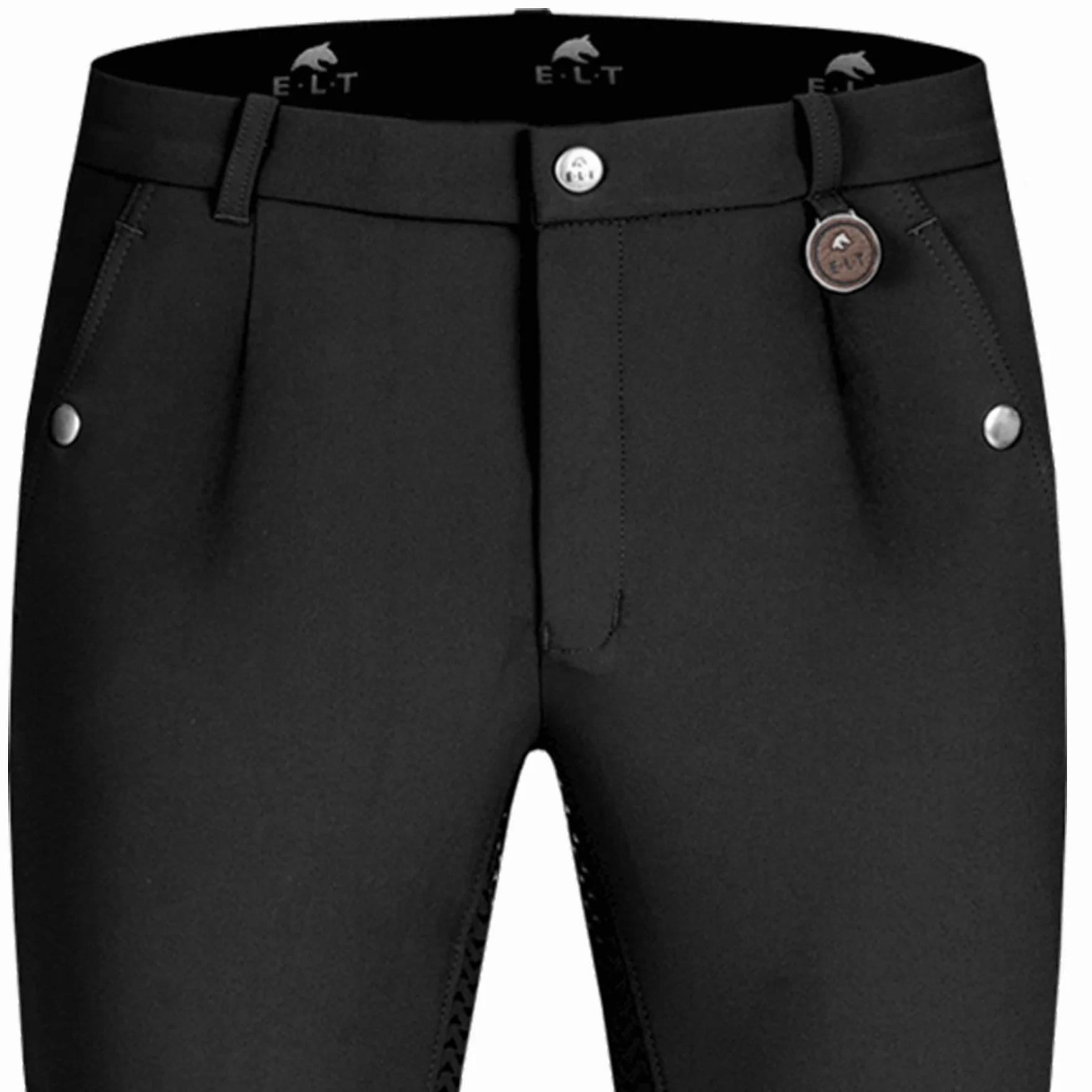 Pantaloni da equitazione Micro Sport in silicone uomo Nero