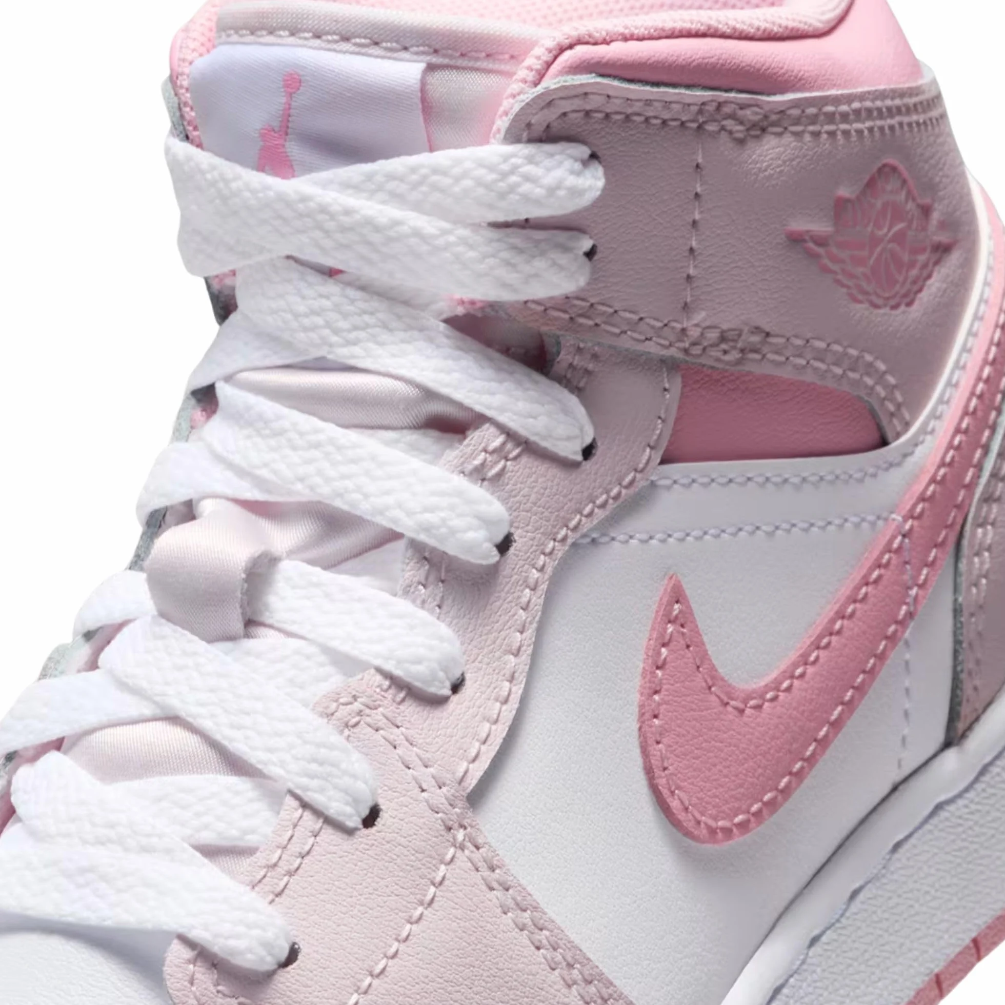 NIKE Air Jordan 1 Mid (GS) Rosa Scarpe Ragazzi